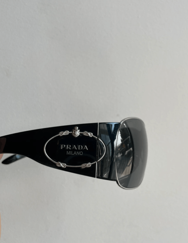 Prada PRADA Sunglasses Flame 2004 Star Mask Fire Chrome Silver Size ONE SIZE - 2 Thumbnail