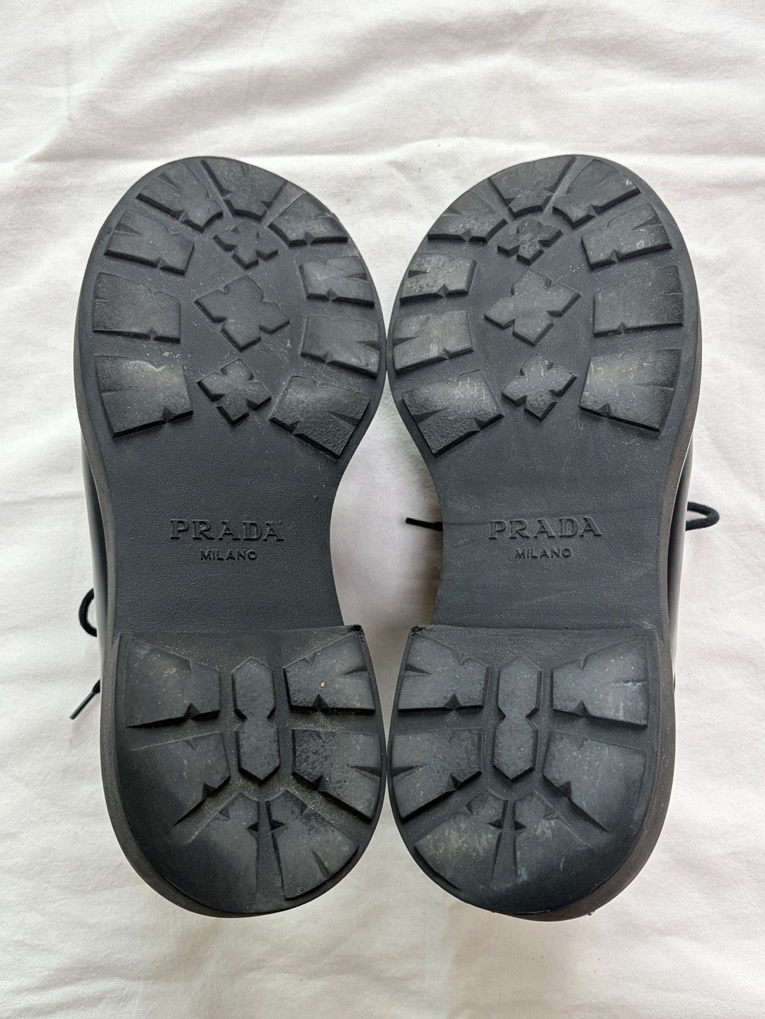 Prada PRADA Opaque Brushed Leather Lace-up Shoes Size US 10.5 / EU 43-44 - 13 Thumbnail