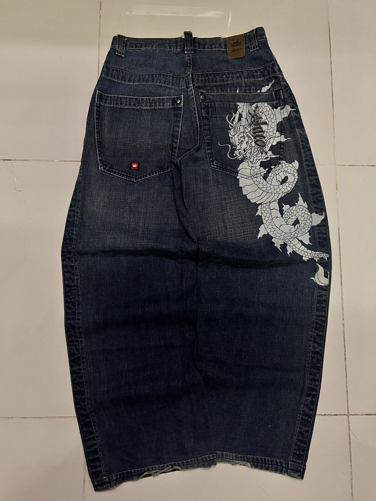 JNCO Vintage JNCO Dragon Baggy Jeans Size US 32 / EU 48 - 1 Thumbnail