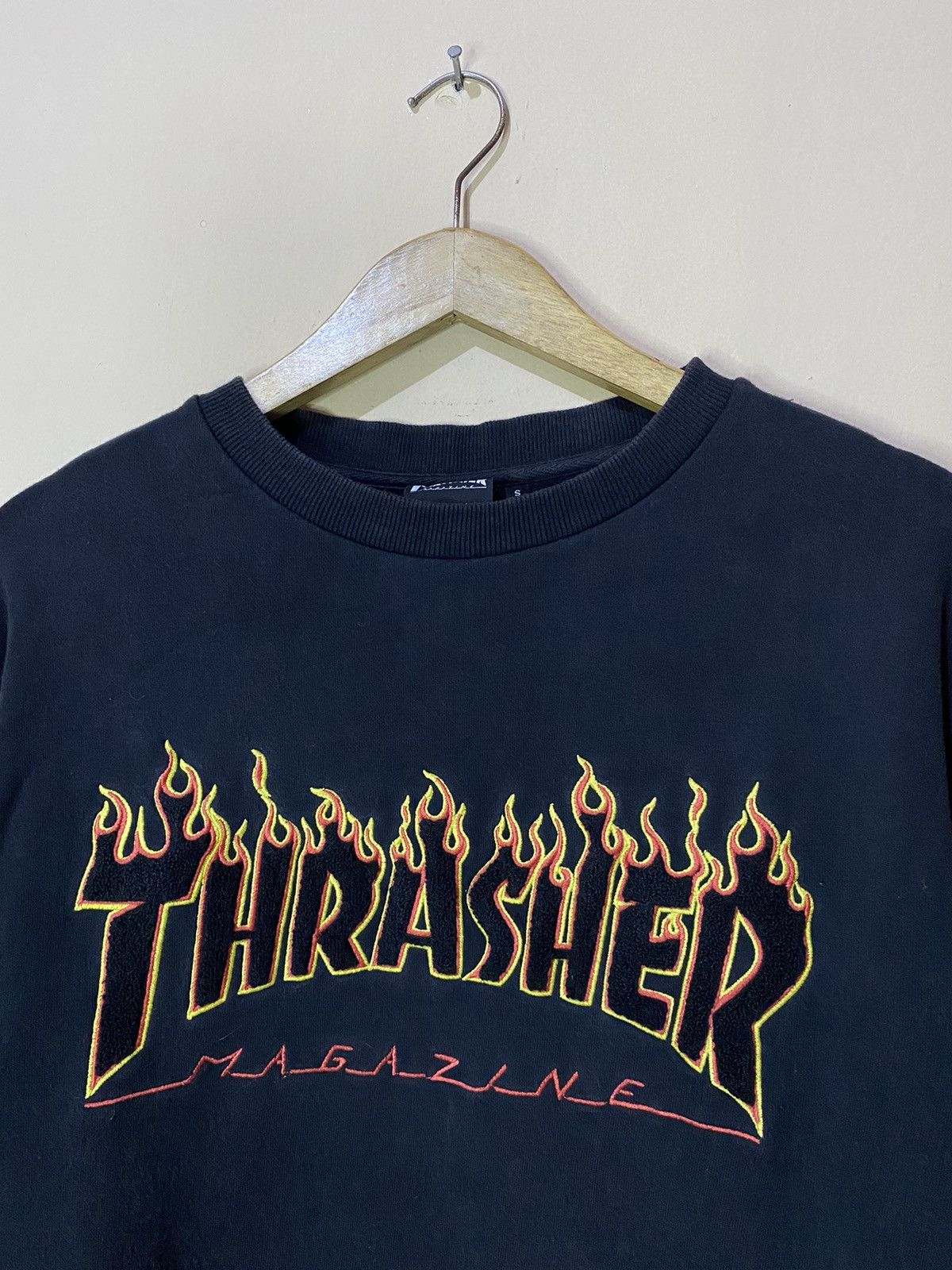 Thrasher Vintage Thrasher Flame Embroidery Sweatshirt Size US S / EU 44-46 / 1 - 3 Thumbnail