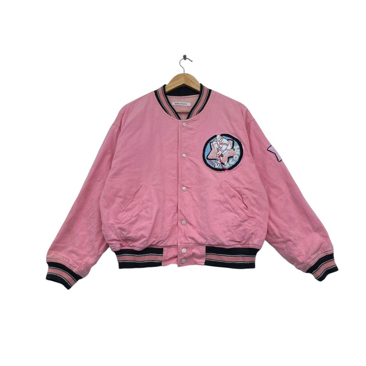NHL 💥Vintage Japanese Brand Dixie Sport Bomber Hockey Jacket Size M / US 6-8 / IT 42-44 - 2 Thumbnail