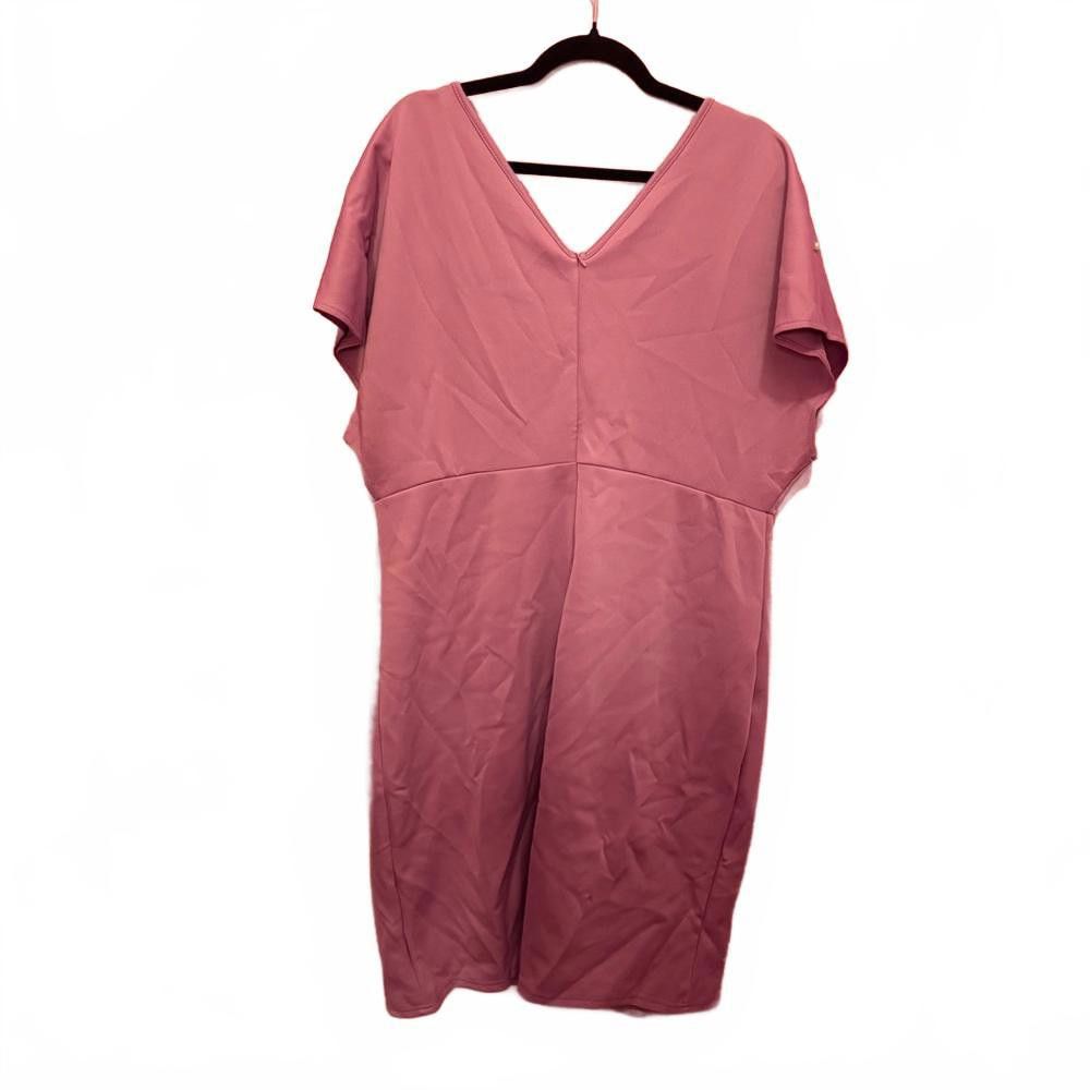 Designer Elegant Purple Dress with Pearl Accents Size 4XL / US 24-26 - 4 Thumbnail