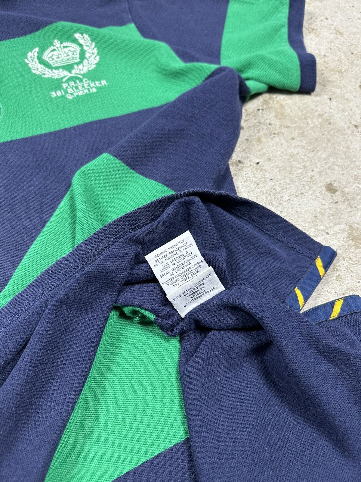 Polo Ralph Lauren Vintage Y2K Polo Ralph Lauren #7 Bleeker Striped Polo Tee Size US XL / EU 56 / 4 - 8 Thumbnail