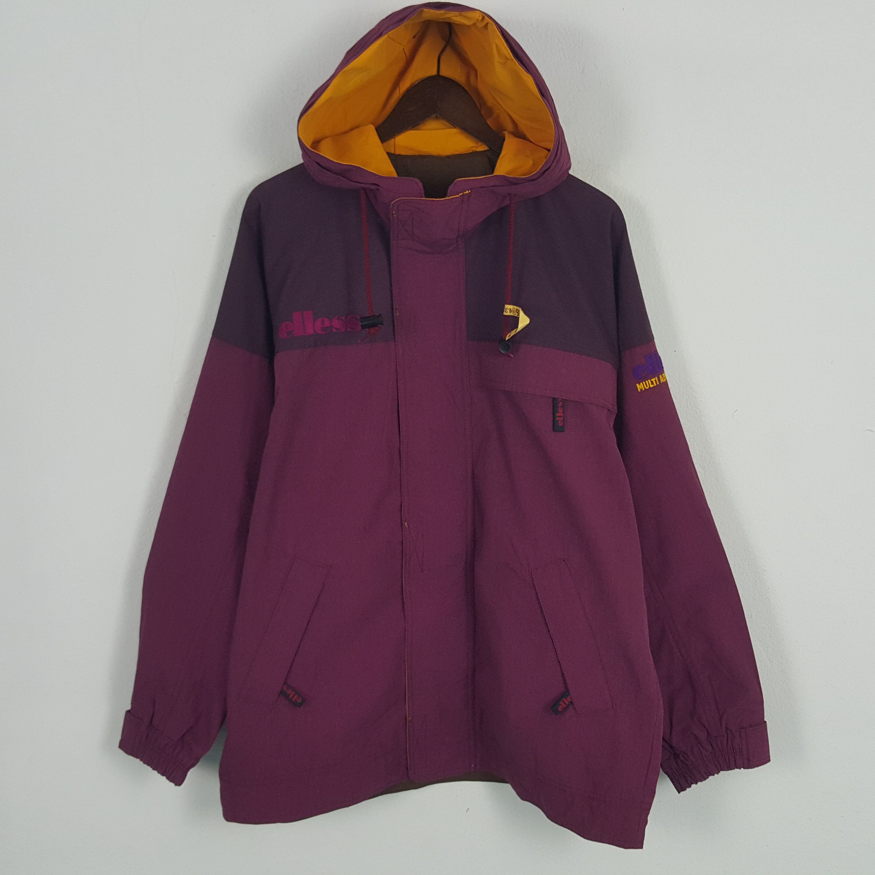Ellesse × Vintage Vintage Ellesse Sport Windbreaker Jacket With Hoodie Size US XL / EU 56 / 4 - 1 Thumbnail