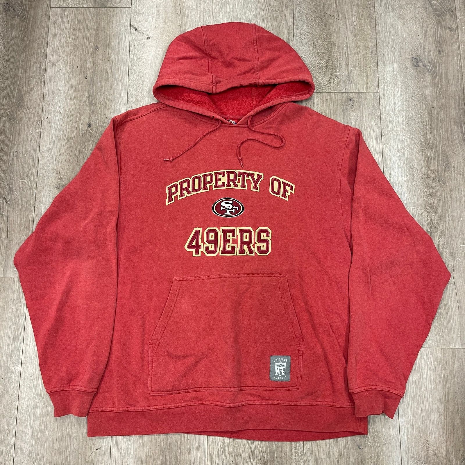 NFL San Francisco 49ers NFL Patches Red hoodie Sweater Large L Size US L / EU 52-54 / 3 - 1 Thumbnail