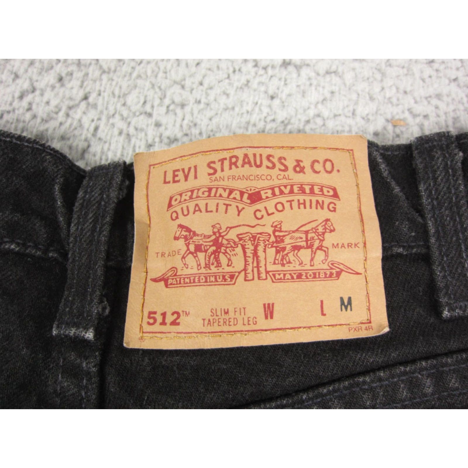 Levi's VINTAGE Levi's 512 Jeans Womens 5 Med Black Slim Fit Tapered Made in USA 90s Jeans Womens Slim Black 90s Levi's 512 Size 27" / US 4 / IT 40 - 5 Thumbnail
