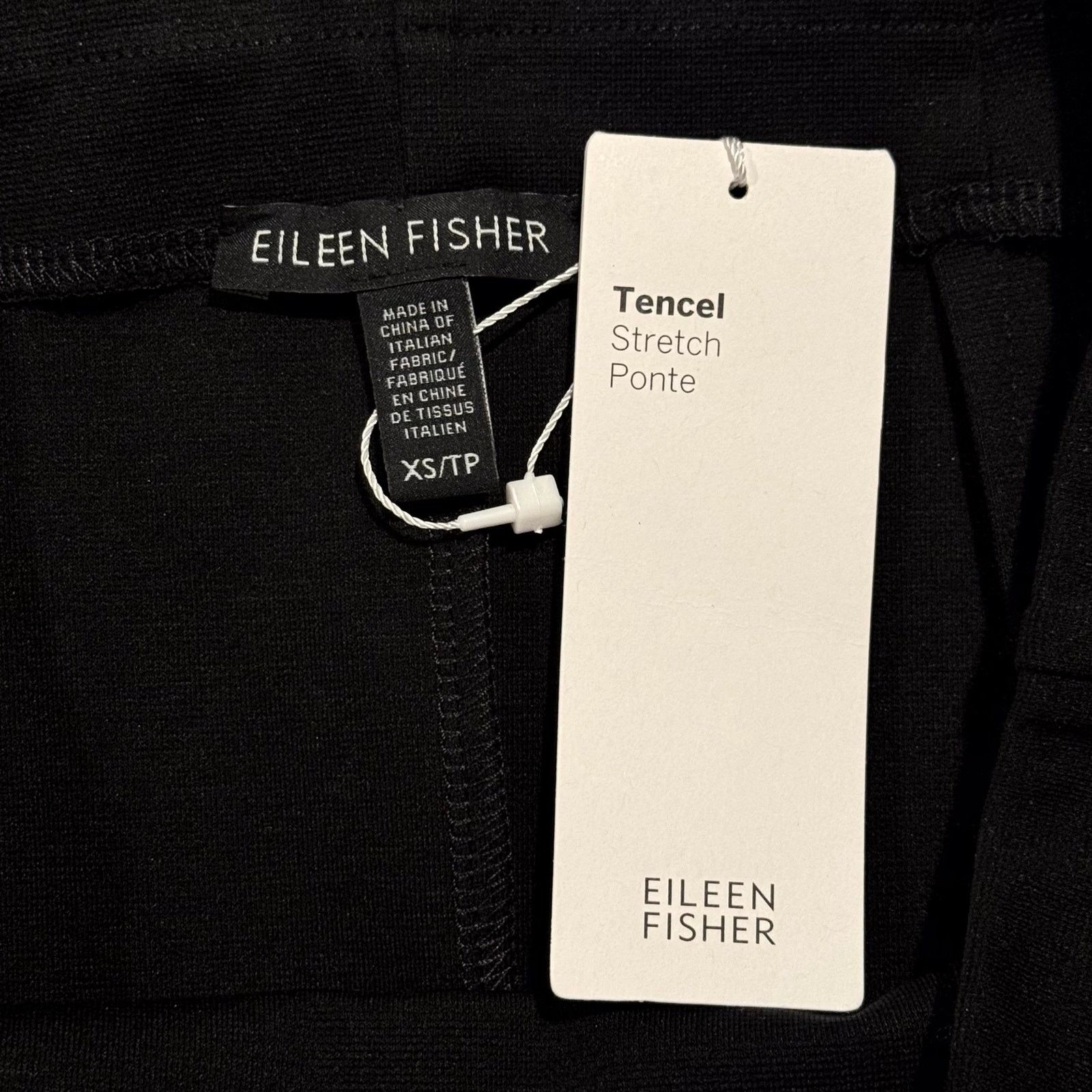 Eileen Fisher NWT Eileen Fisher Pencil Skirt Black XS Tencel Ponte Midi Size 26" / US 2 / IT 38 - 4 Thumbnail