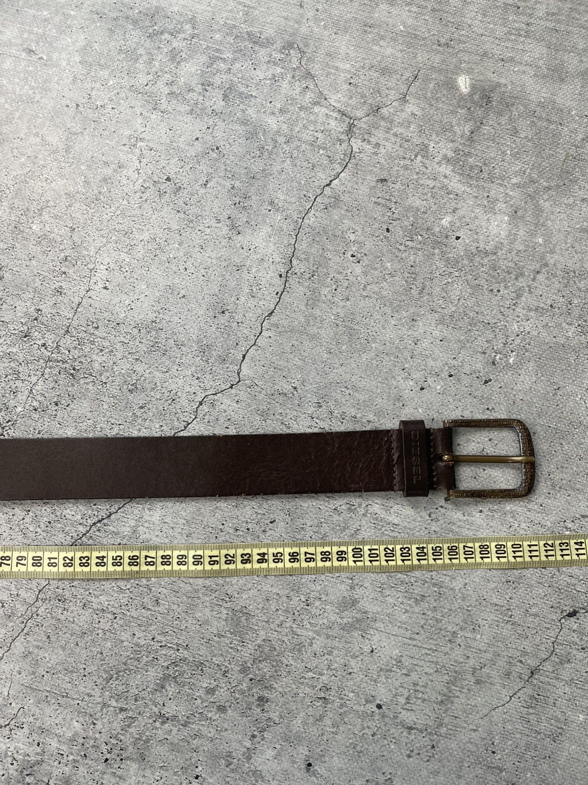 Diesel Vintage Diesel Leather Belt 90s Y2K Avant-Garde 112cm Size ONE SIZE - 8 Thumbnail