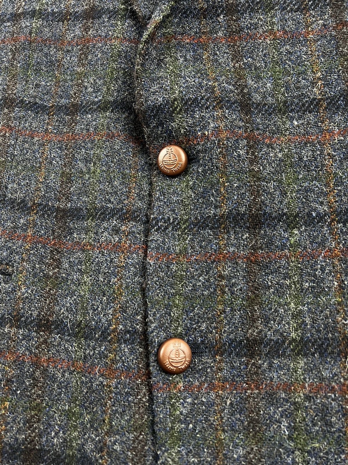 Harris Tweed Vintage Harris Tweed&Carl Gross Hand Woven Wool Blazer Size 44R - 6 Thumbnail