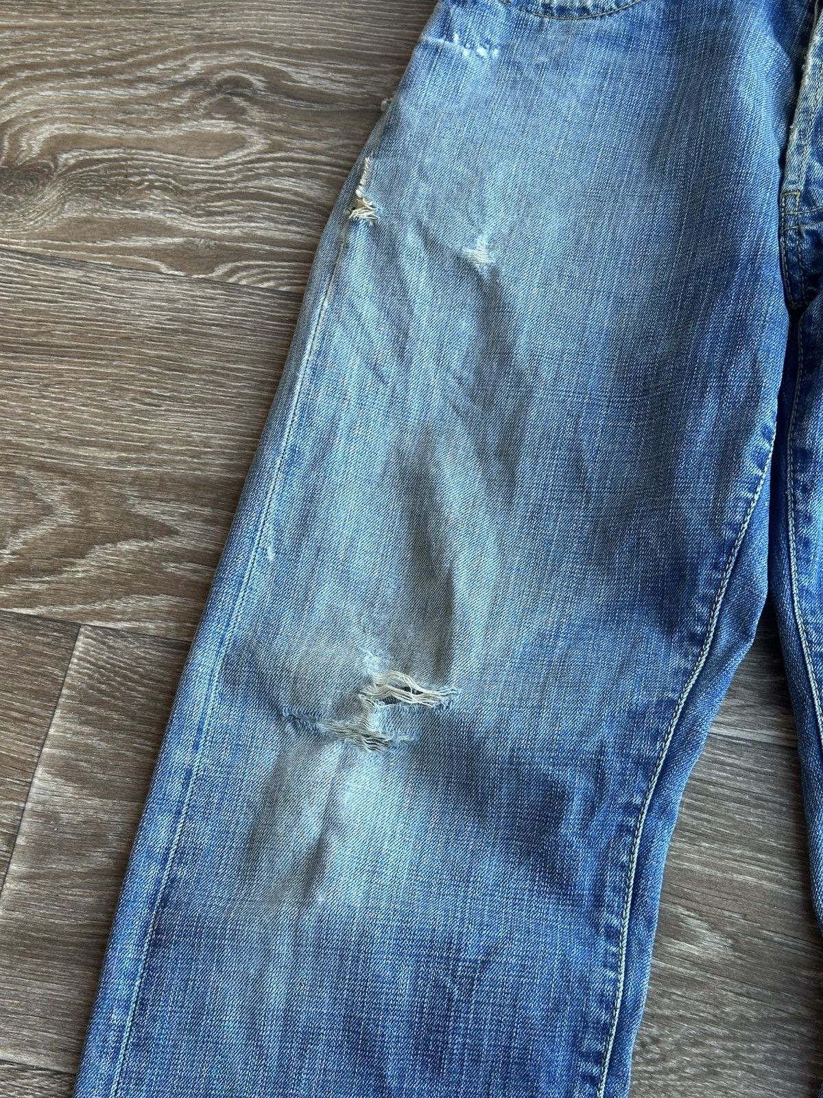Firetrap 🔥 Vintage Firetrap Distressed Denim Japanese Baggy Jeans Y2K Size US 30 / EU 46 - 8 Thumbnail