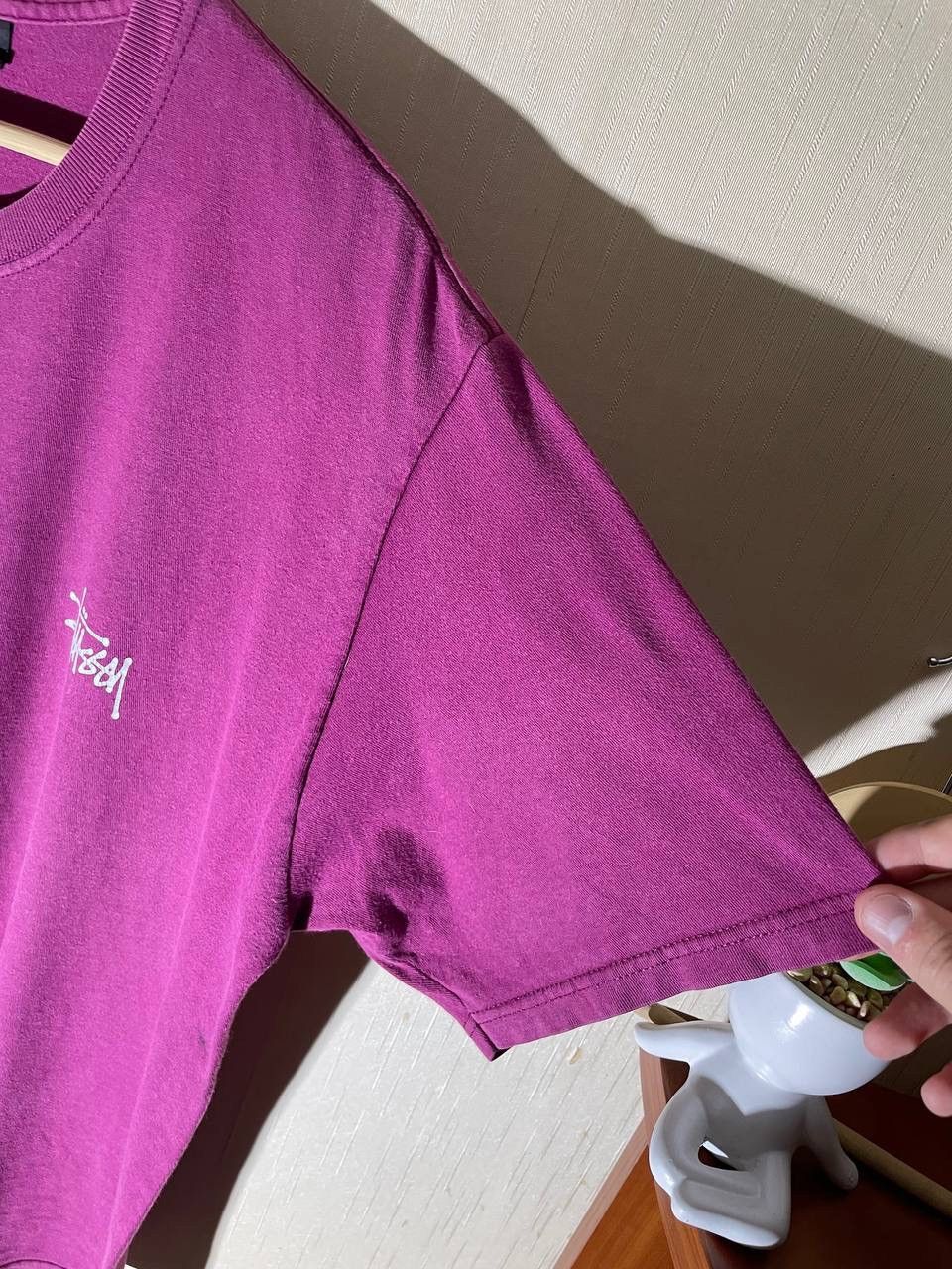 Stussy × Vintage Stussy Vintage Big Logo Pink T Shirt Size US L / EU 52-54 / 3 - 6 Thumbnail