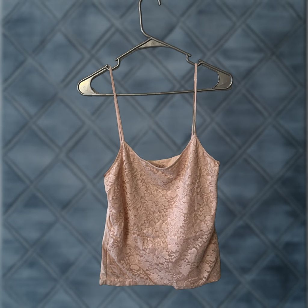 Aeropostale VINTAGE Aeropostale Pink Lace Favorite Cami Tank Top Women Adult Large Lace Straps 90s Theme Tanktop Womens Size L / US 10 / IT 46 - 1 Thumbnail