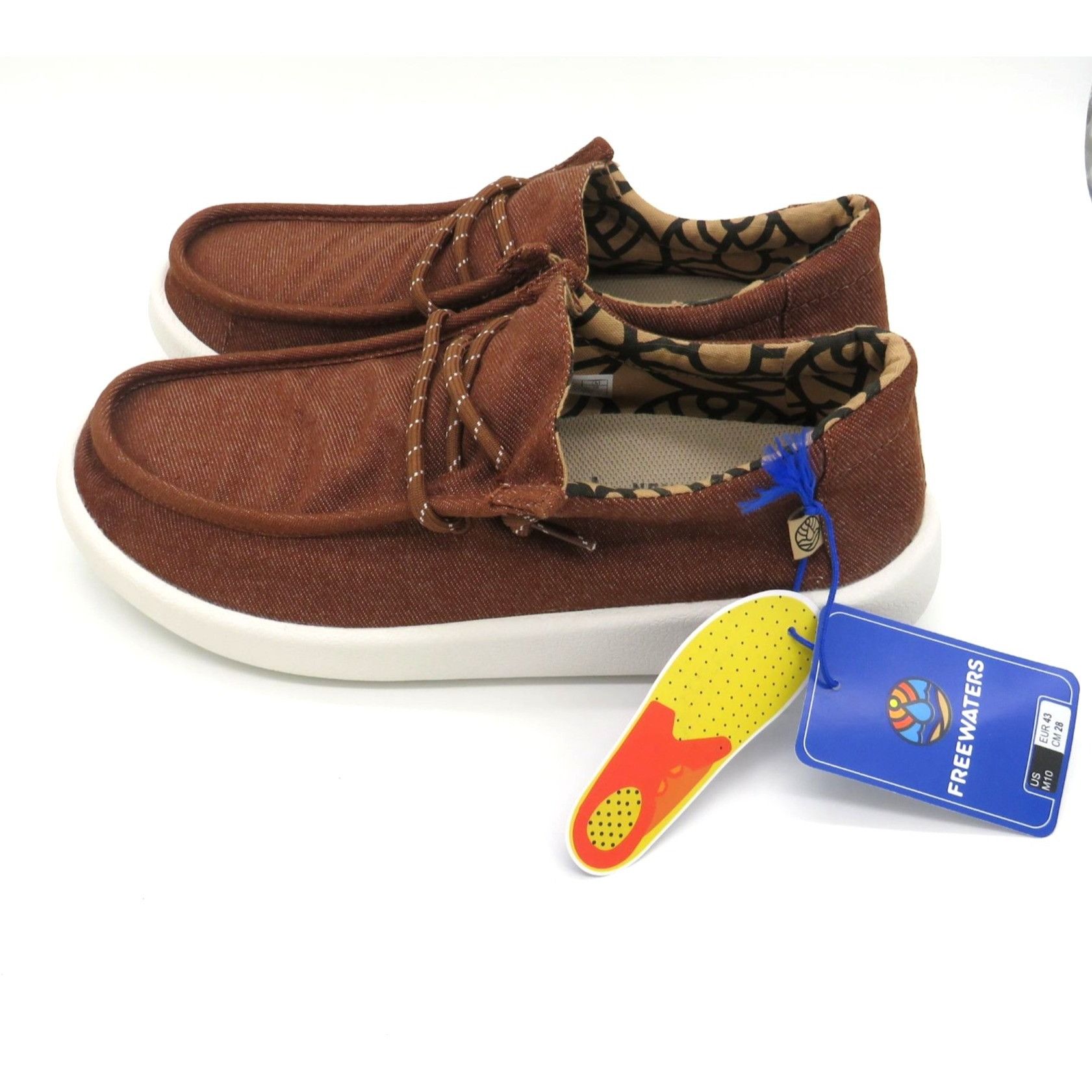 Other Freewaters Men's Brown Casual Shoes US 10 Textile Upper Ligh Size US 10 / EU 43 - 3 Thumbnail