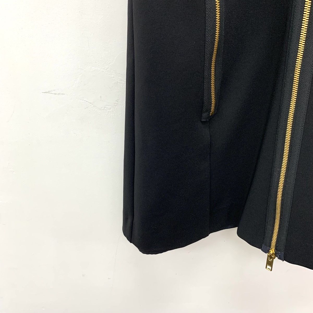 Gucci Gucci Black Lapel Puff Sleeve Zip Design Dress K26WX Size S / US 4 / IT 40 - 5 Thumbnail