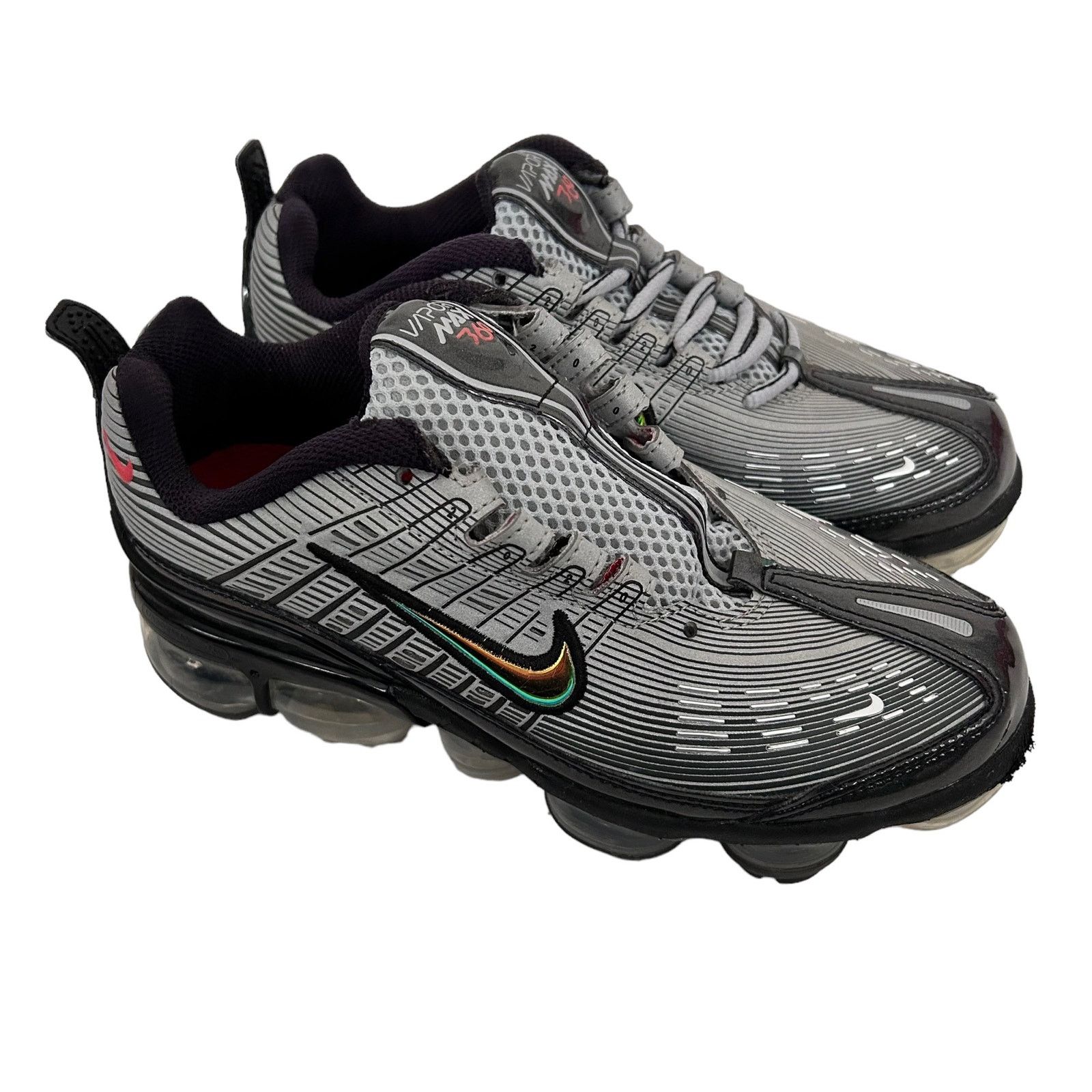 Nike Air VaporMax 360 Metallic Silver Sneakers Sz 6
