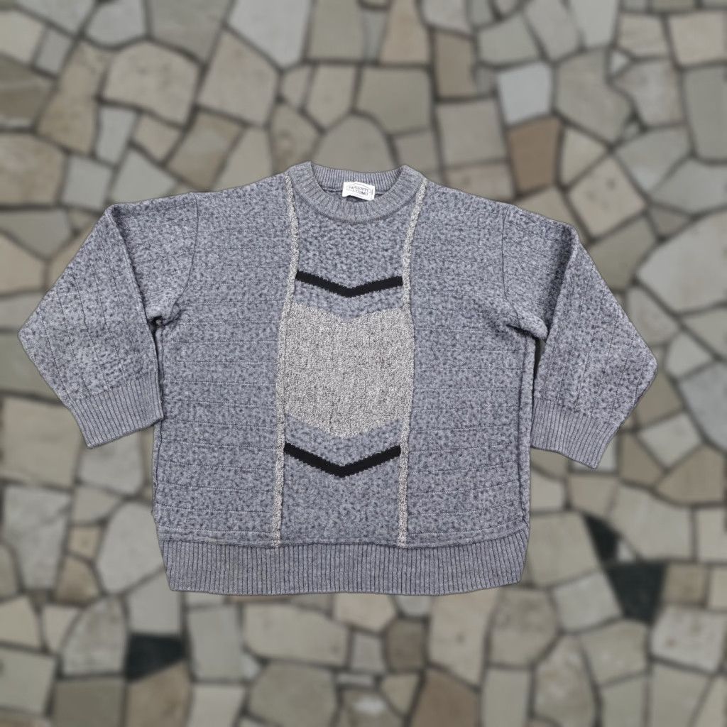 Vintage VINTAGE Parienti L'Uomo Sweater Womens Medium Gray Merino Wool Pullover Italy Size M / US 6-8 / IT 42-44 - 1 Thumbnail