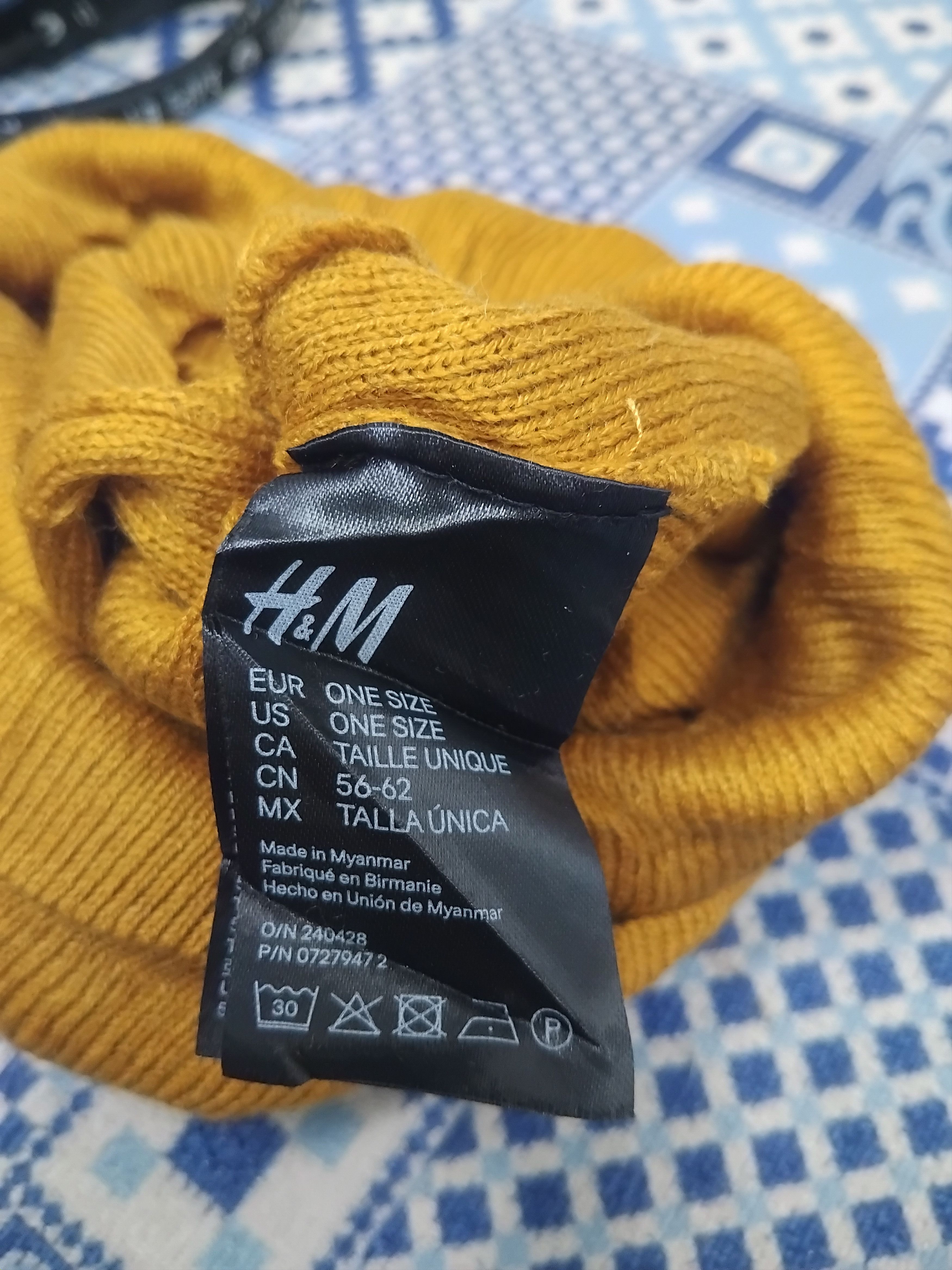 Japanese Brand 💥H&M yellow streetwear Beanie Size ONE SIZE - 2 Thumbnail