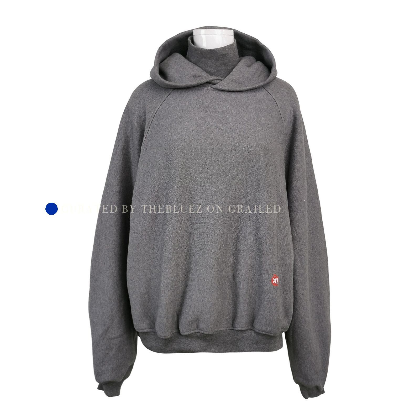 Alexander Wang Apple Puff Logo Hoodie in Gray Size US XS / EU 42 / 0 - 1 Thumbnail