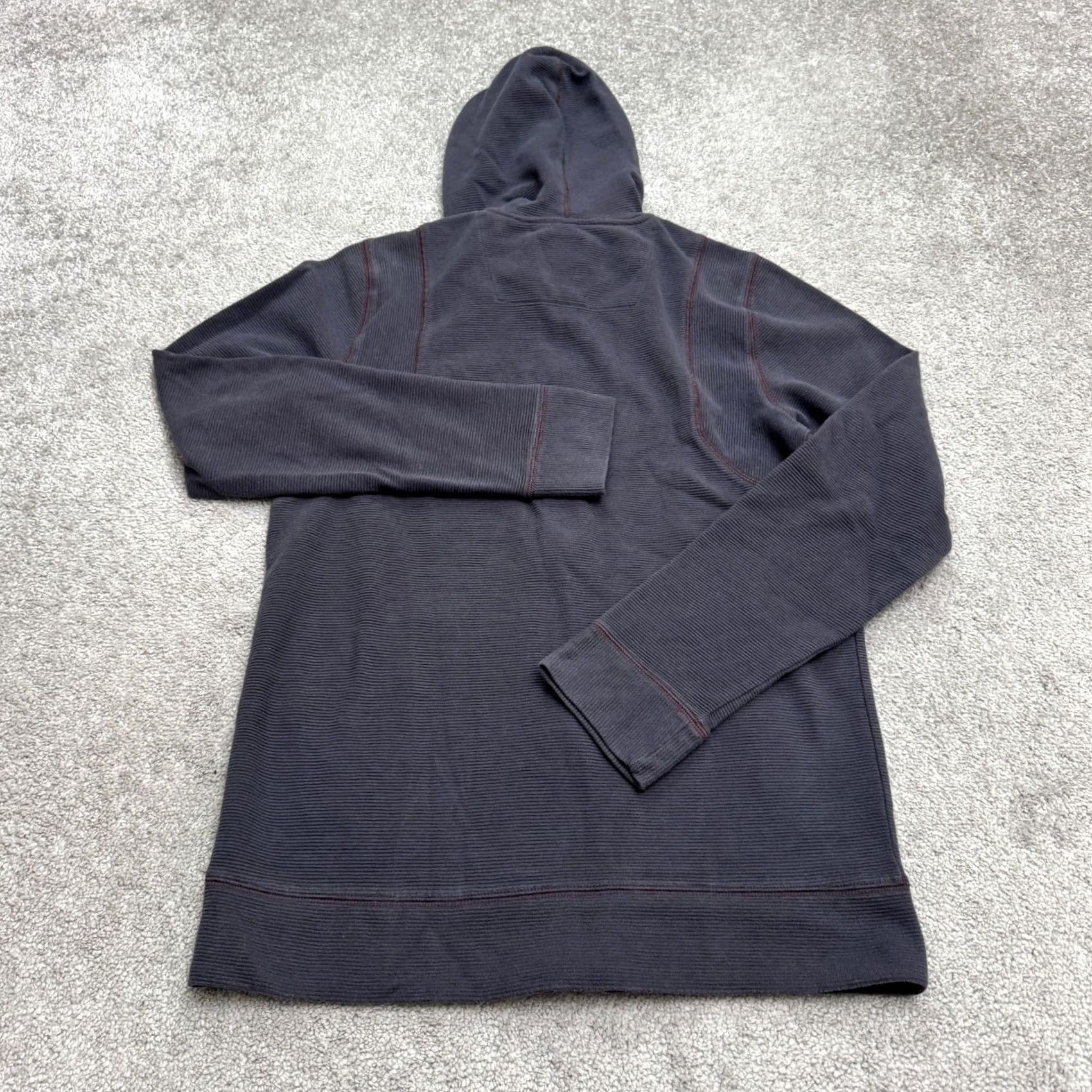 Prana Prana Full Zip Hoodie Sweatshirt Womens M Charcoal Gray Outdoor Active Size M / US 6-8 / IT 42-44 - 2 Thumbnail