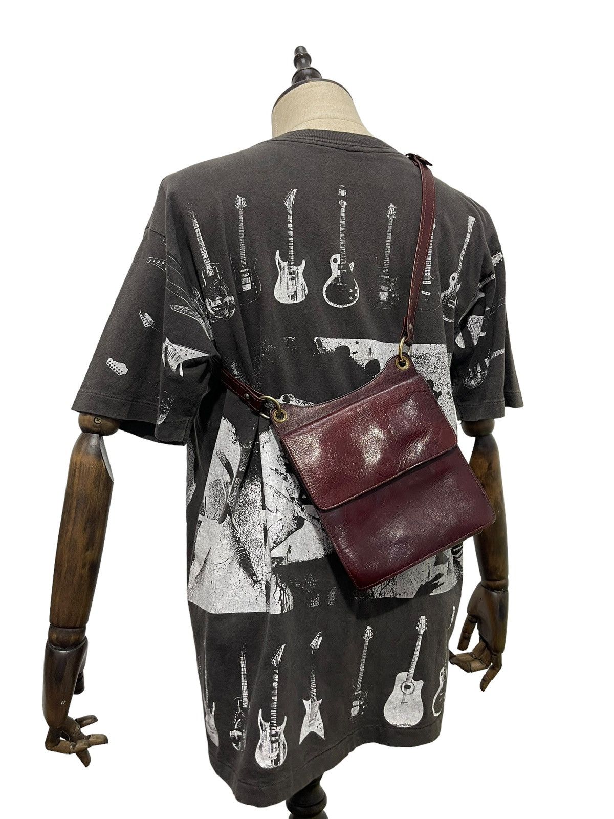 Genuine Leather Full Leather Patina Vtg Unknown Japan Bag Cross Body 1🟩 Size ONE SIZE - 1 Thumbnail