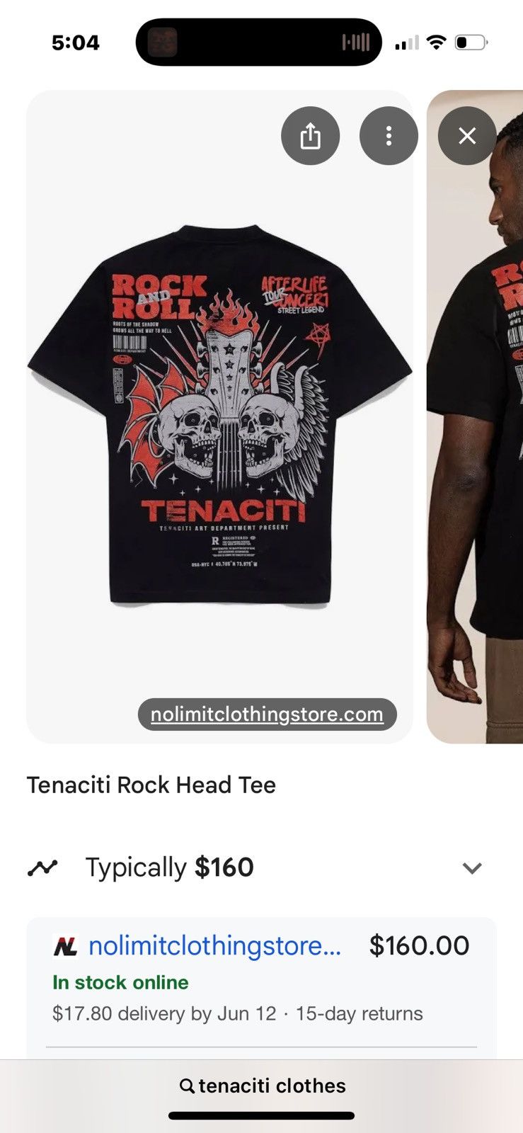 Other Tenaciti Studio Rock Head Tee BNWT Black XL Limited Edition Size US XL / EU 56 / 4 - 20 Thumbnail