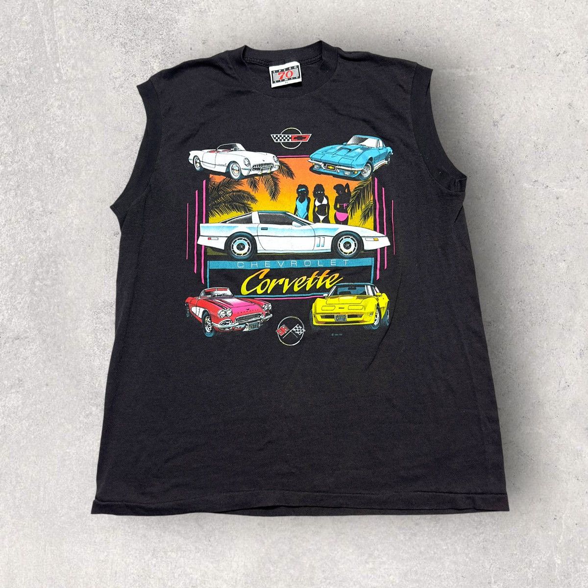 Chevrolet × Vintage Vintage Chevrolet Corvette tank top Size US XL / EU 56 / 4 - 1 Thumbnail