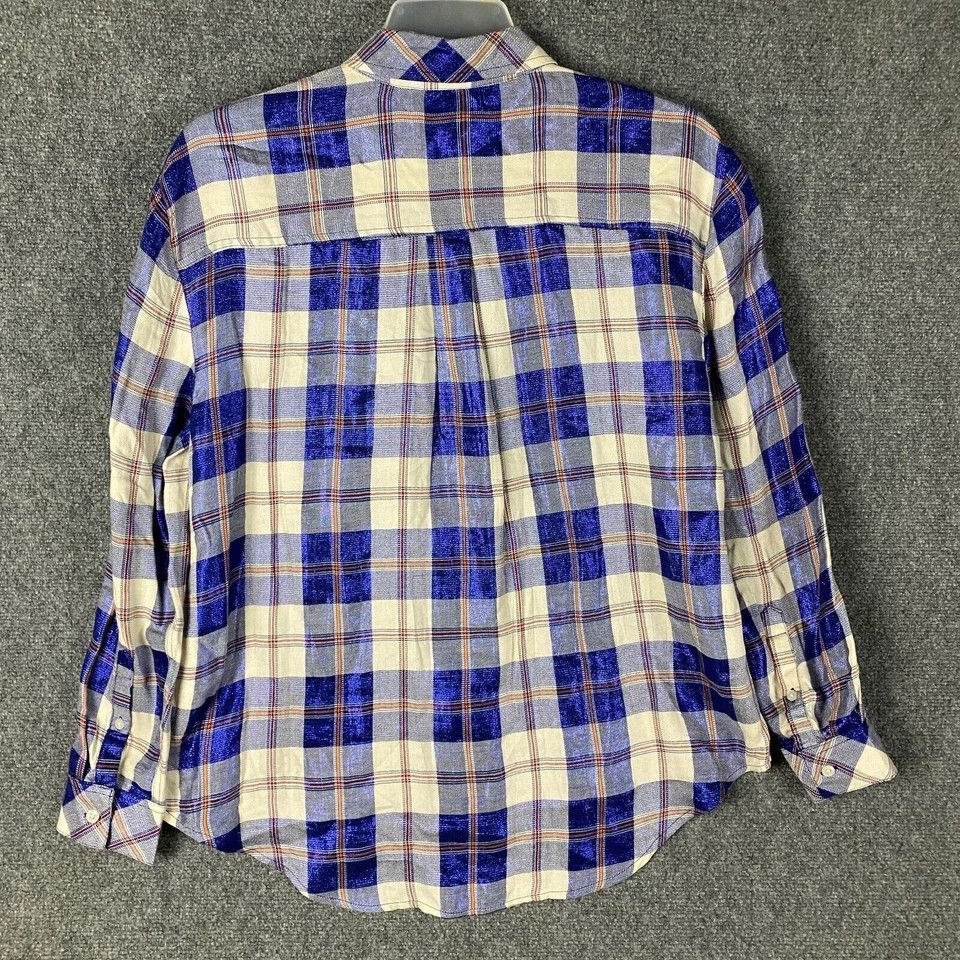 Style & Co Style & Co Button Up Top Women's Large Long Sleeve Viscose L Size L / US 10 / IT 46 - 7 Thumbnail