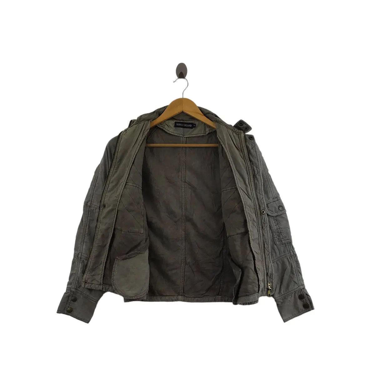 Vintage Vintage RESCUE SQUAD JAPAN Tactical Cropped Jacket Parka Size M / US 6-8 / IT 42-44 - 6 Thumbnail