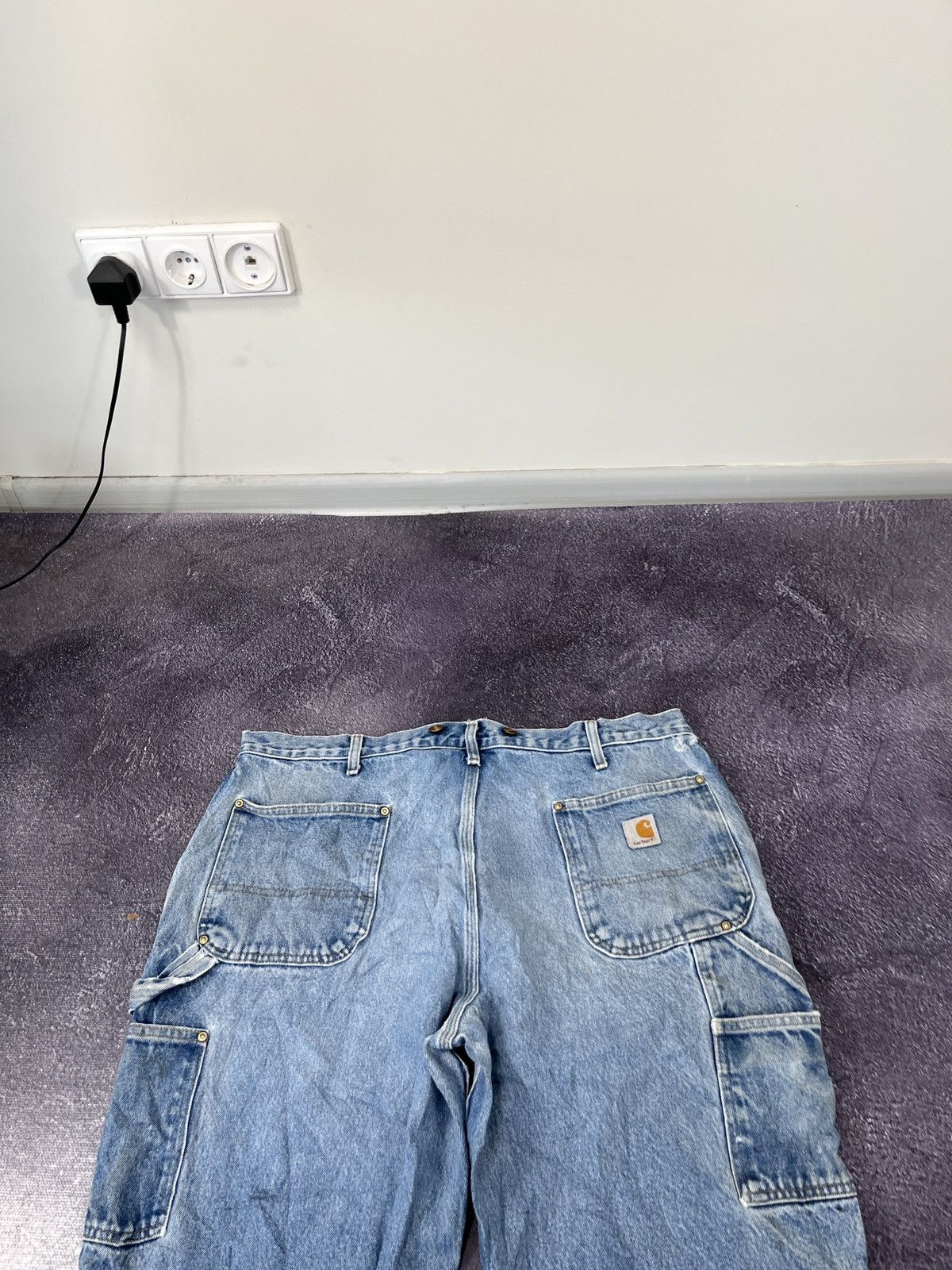 Carhartt Vintage 90s Carhartt Double Knee Faded Baggy Pants Jeans Size US 40 / EU 56 - 18 Thumbnail