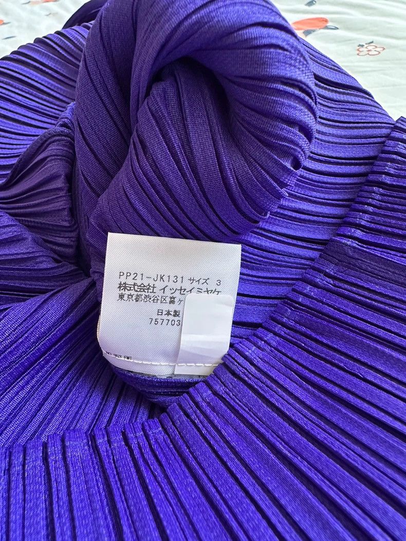 Issey Miyake Issey Miyake size:3 Purple pleated vest Size XS / US 0-2 / IT 36-38 - 6 Thumbnail