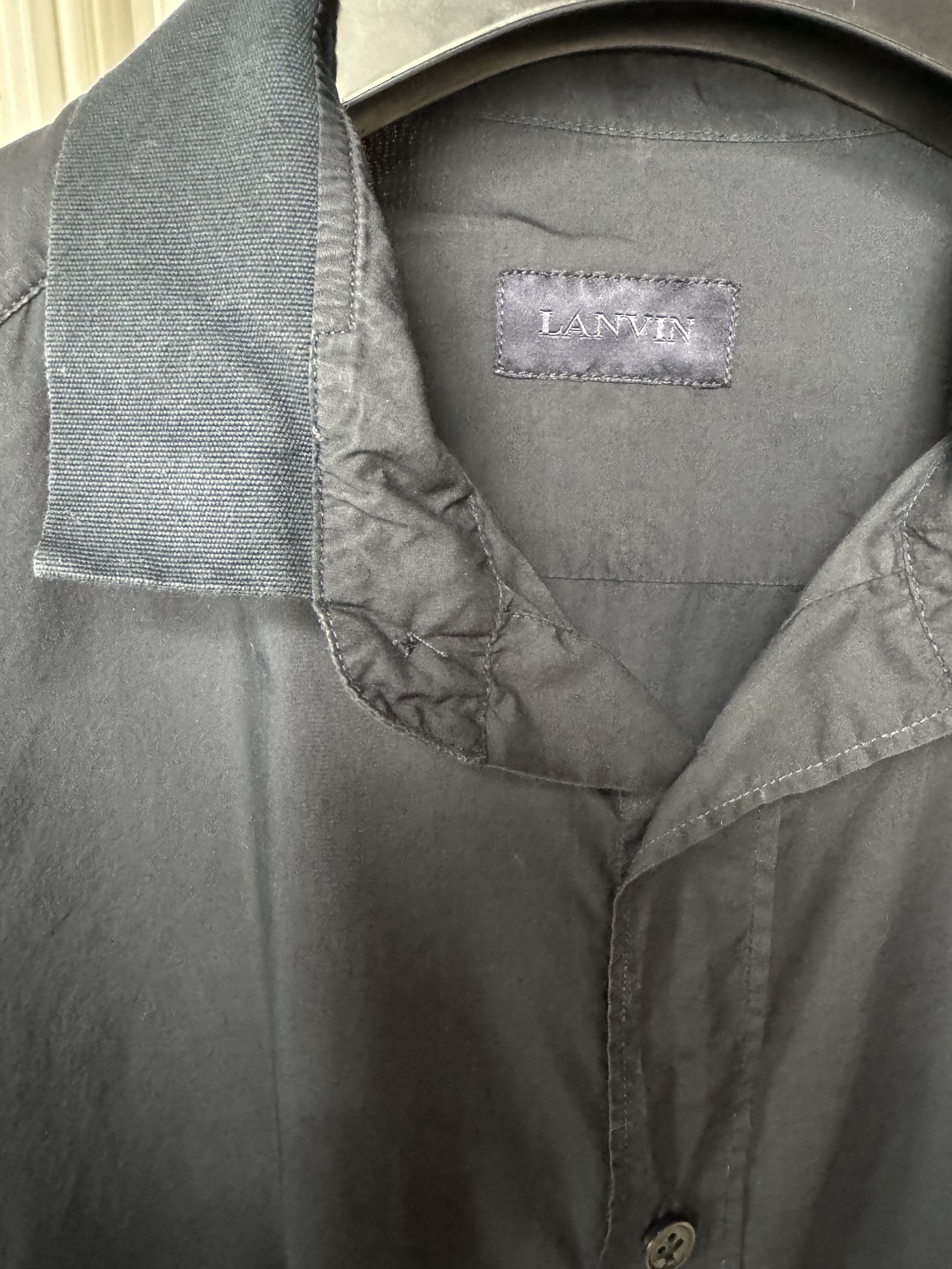 Lanvin Lanvin Shirt SIZE 38/15 Navy Size US S / EU 44-46 / 1 - 13 Thumbnail