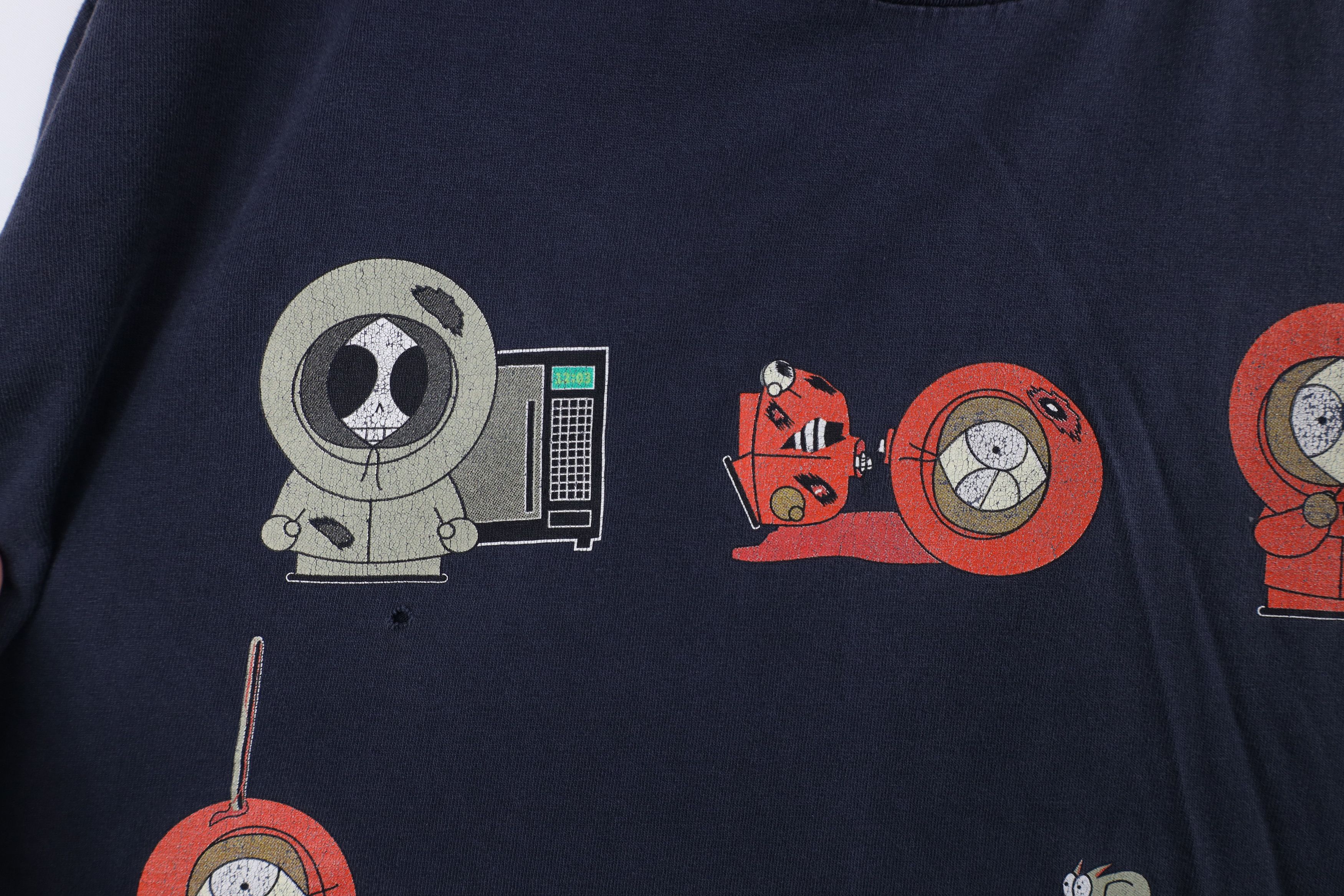 Vintage Vintage 90s South Park The Many Deaths of Kenny T-Shirt Blue Size US XL / EU 56 / 4 - 5 Thumbnail