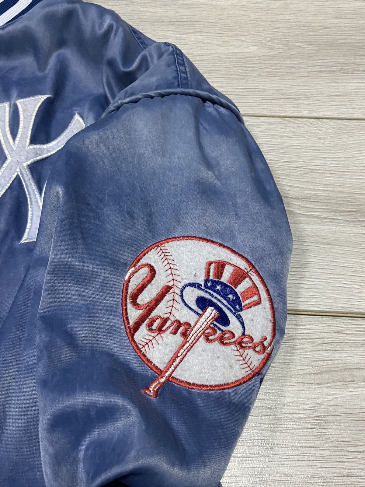MLB Yankees vintage baseball bomber varsity buttons Size US L / EU 52-54 / 3 - 3 Thumbnail