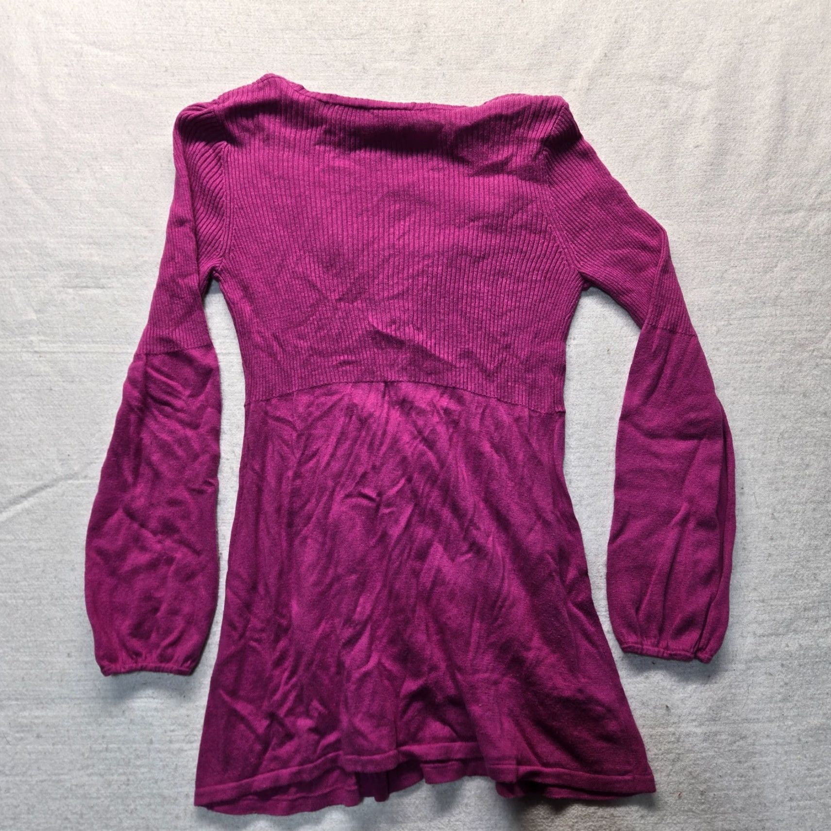 Vintage B. Moss Dress Women's Size S Purple Solid Rayon Pullover Womens Size S / US 4 / IT 40 - 7 Thumbnail