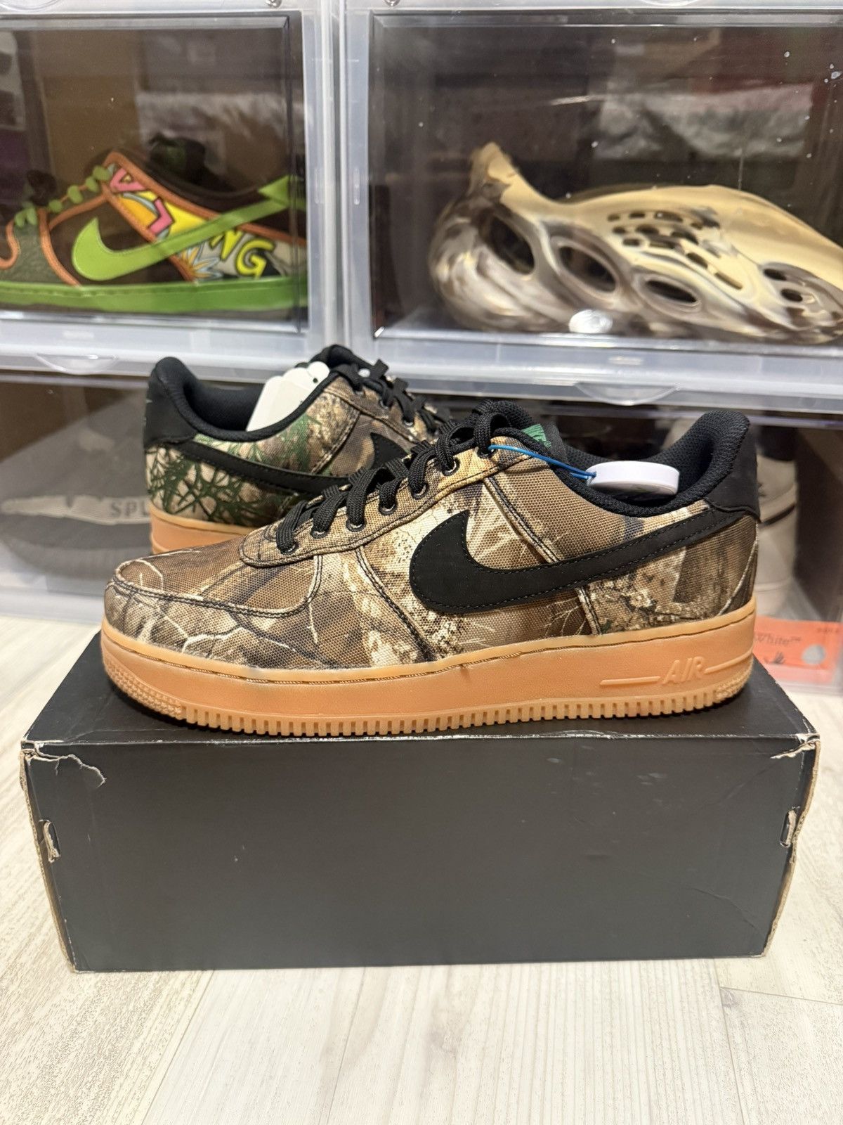 Nike Nike Air Force 1 Low RealTree Camo Black Gum Size US 8.5 / EU 41-42 - 1 Thumbnail