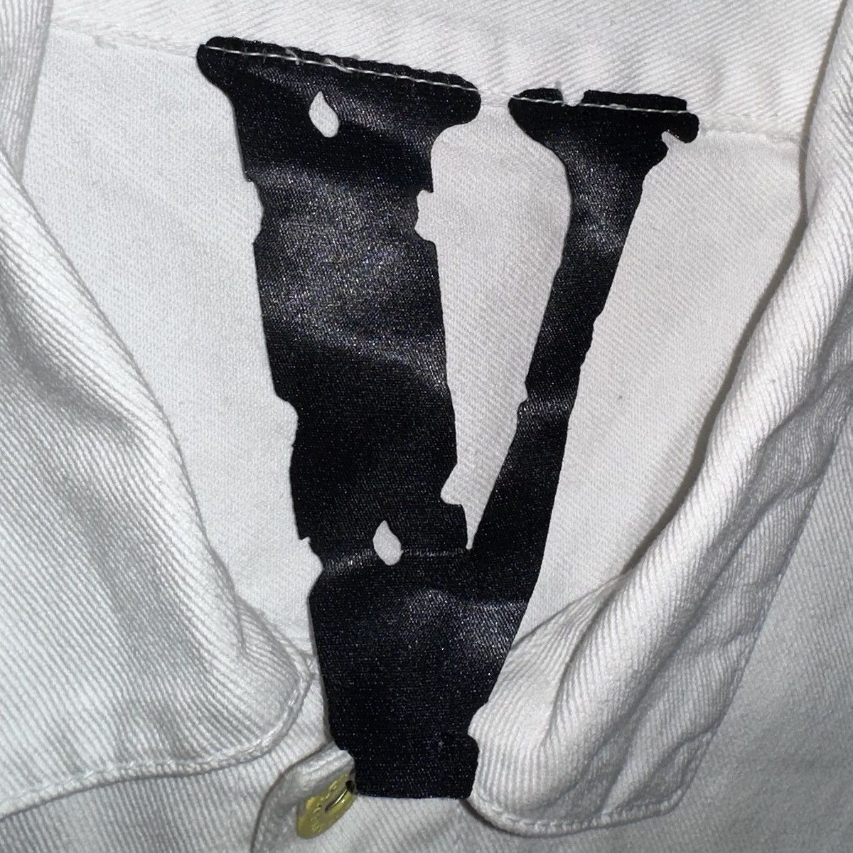 Vlone 1/1 VLONE Friends Sample White Denim Jacket Yellow Size XL Size US XL / EU 56 / 4 - 7 Thumbnail