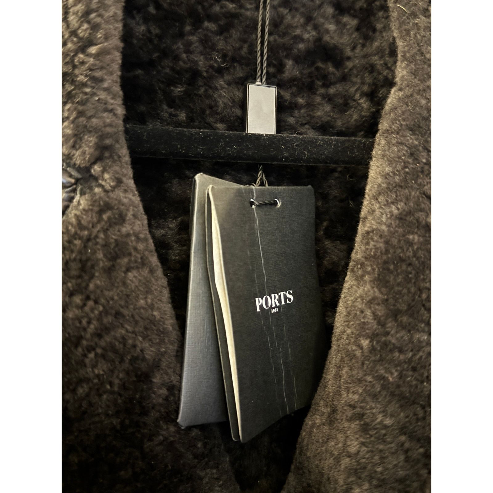 Ports 1961 Ports 1961 NWT Grey/Black Goat Suede + Shearling Jacket Size US L / EU 52-54 / 3 - 5 Thumbnail