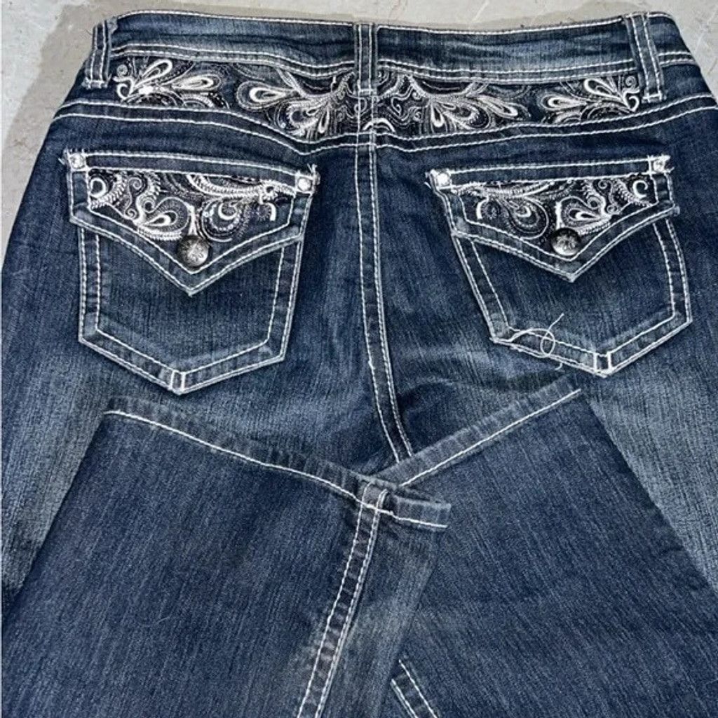 Other ND Embelished Weekend Women's Blue Jeans sz8 Size 30" / US 8 / IT 44 - 1 Thumbnail