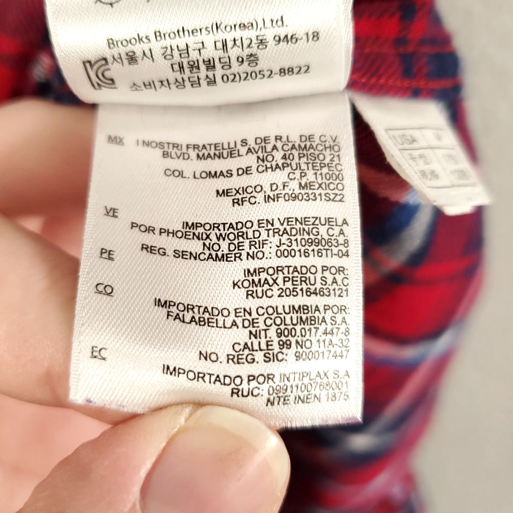 Brooks Brothers VINTAGE Brooks Brothers 346 Button-Up Shirt Mens Medium Plaid Flannel Cotton Red/Blue Outdoor Casual Workwear Mens Regular Size US M / EU 48-50 / 2 - 6 Thumbnail