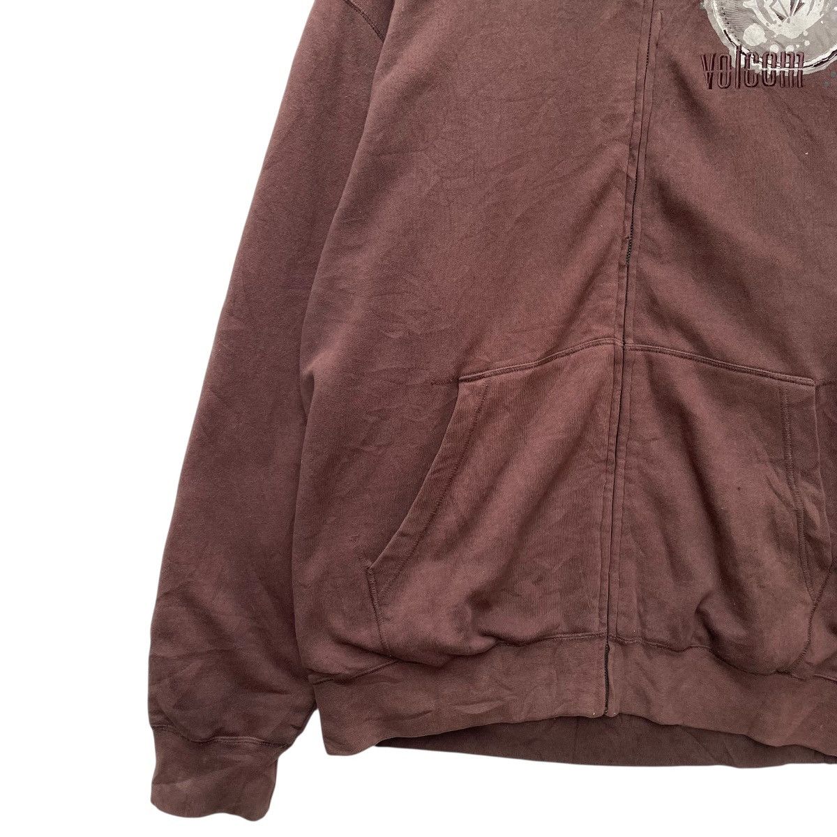 Volcom × Welcome Skateboards 💥Vintage Volcom Shearling Zipper Up Sweater Jacket Size US L / EU 52-54 / 3 - 4 Thumbnail