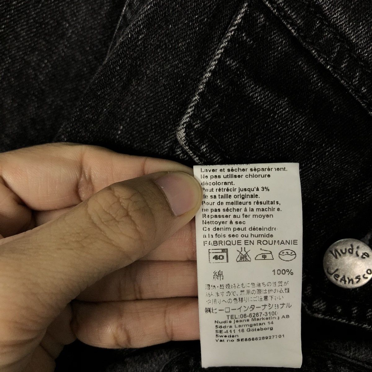 Japanese Brand 🔥90’s Biker Denim Jacket Cropped Trucker Nudie Jeans Italy Size US S / EU 44-46 / 1 - 17 Thumbnail