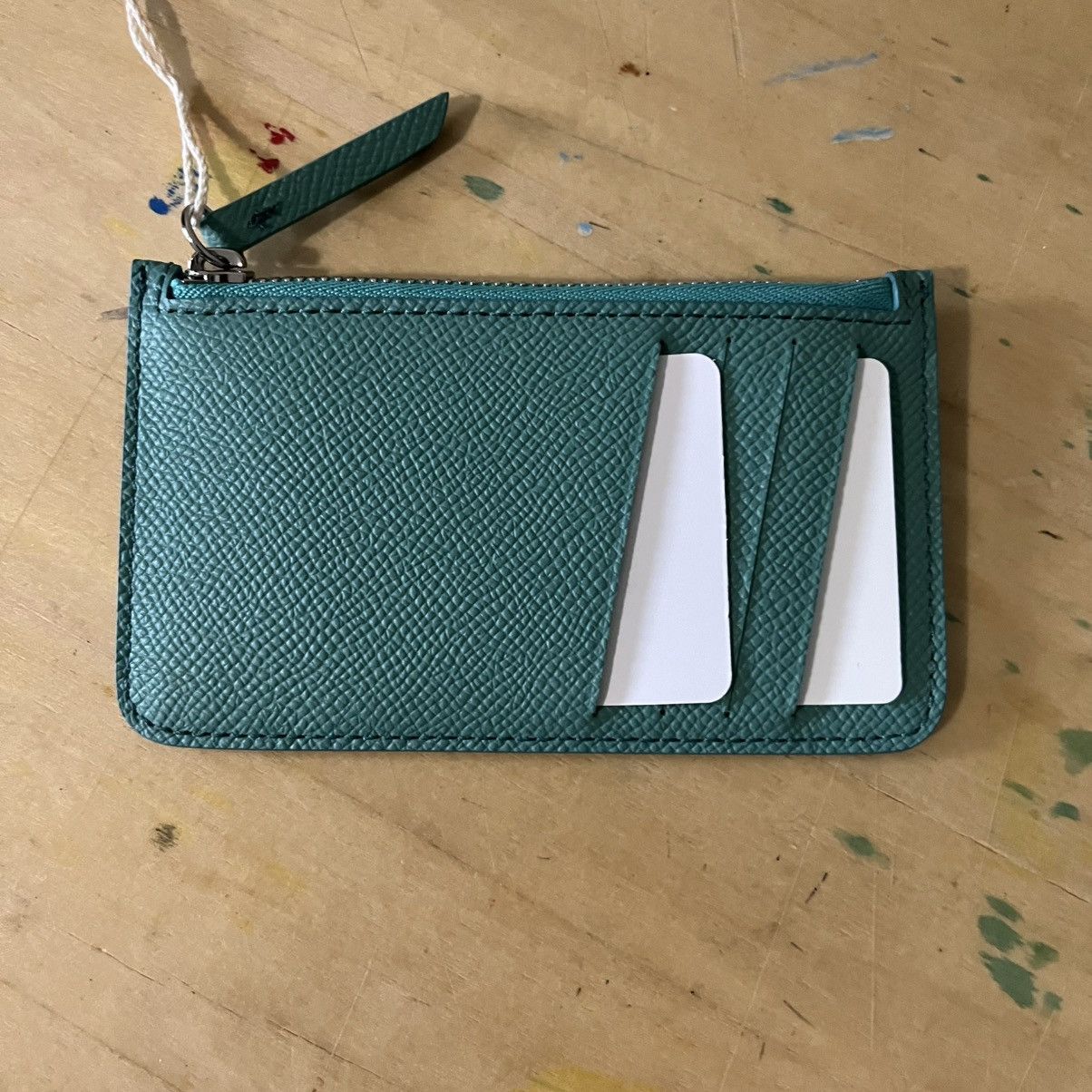 Maison Margiela Zipped Leather Card Holder Wallet Size ONE SIZE - 2 Thumbnail