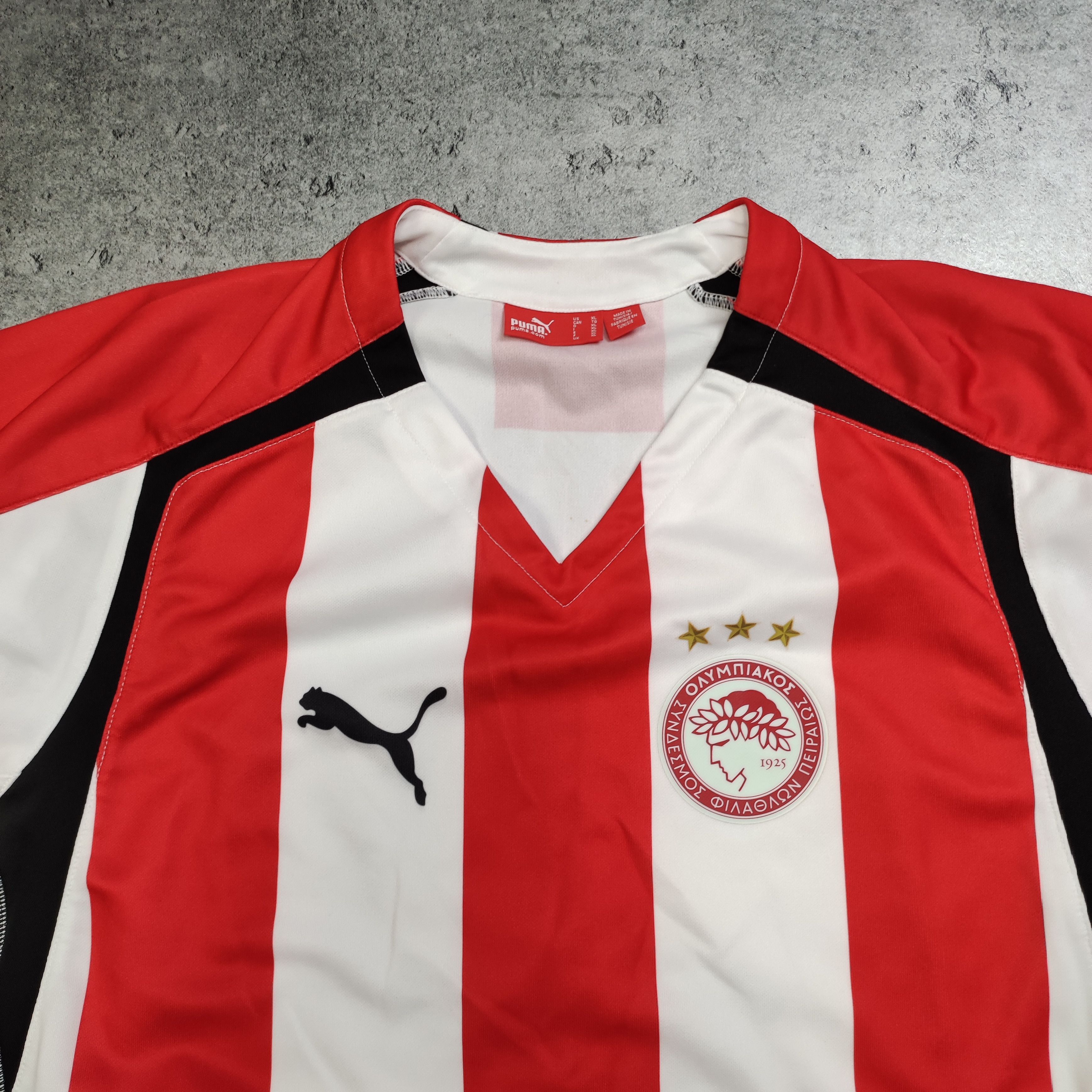 Vintage Vintage RARE Olympiakos FC Home Football Puma Jersey Size US XL / EU 56 / 4 - 5 Thumbnail