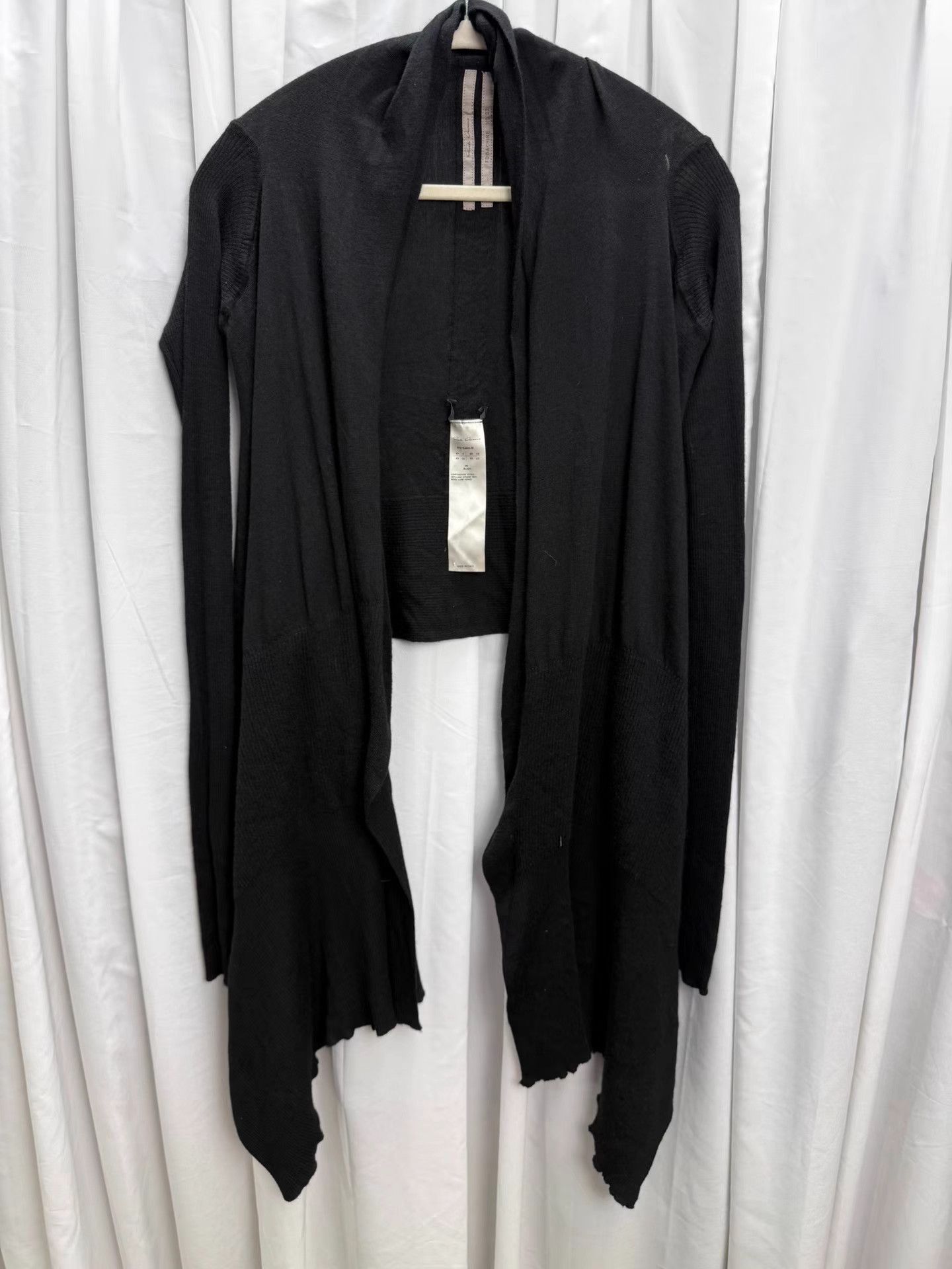 Rick Owens Rick Owens Asymmetrical Knit Jacket K20 Size US XS / EU 42 / 0 - 1 Thumbnail