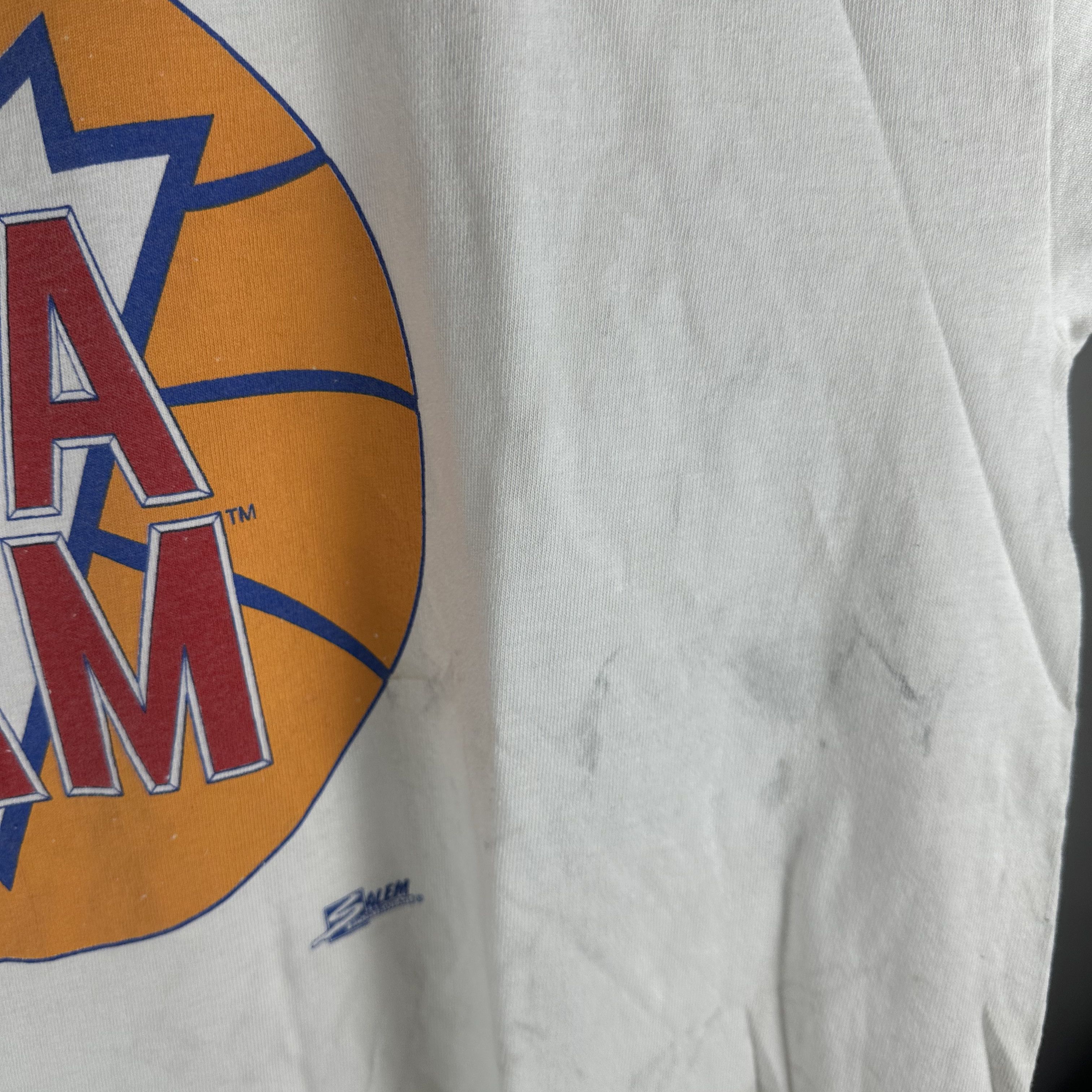 Vintage ​90s NBA Jam Video Game Salem Graphic Promo T-shirt Size US XL / EU 56 / 4 - 6 Thumbnail