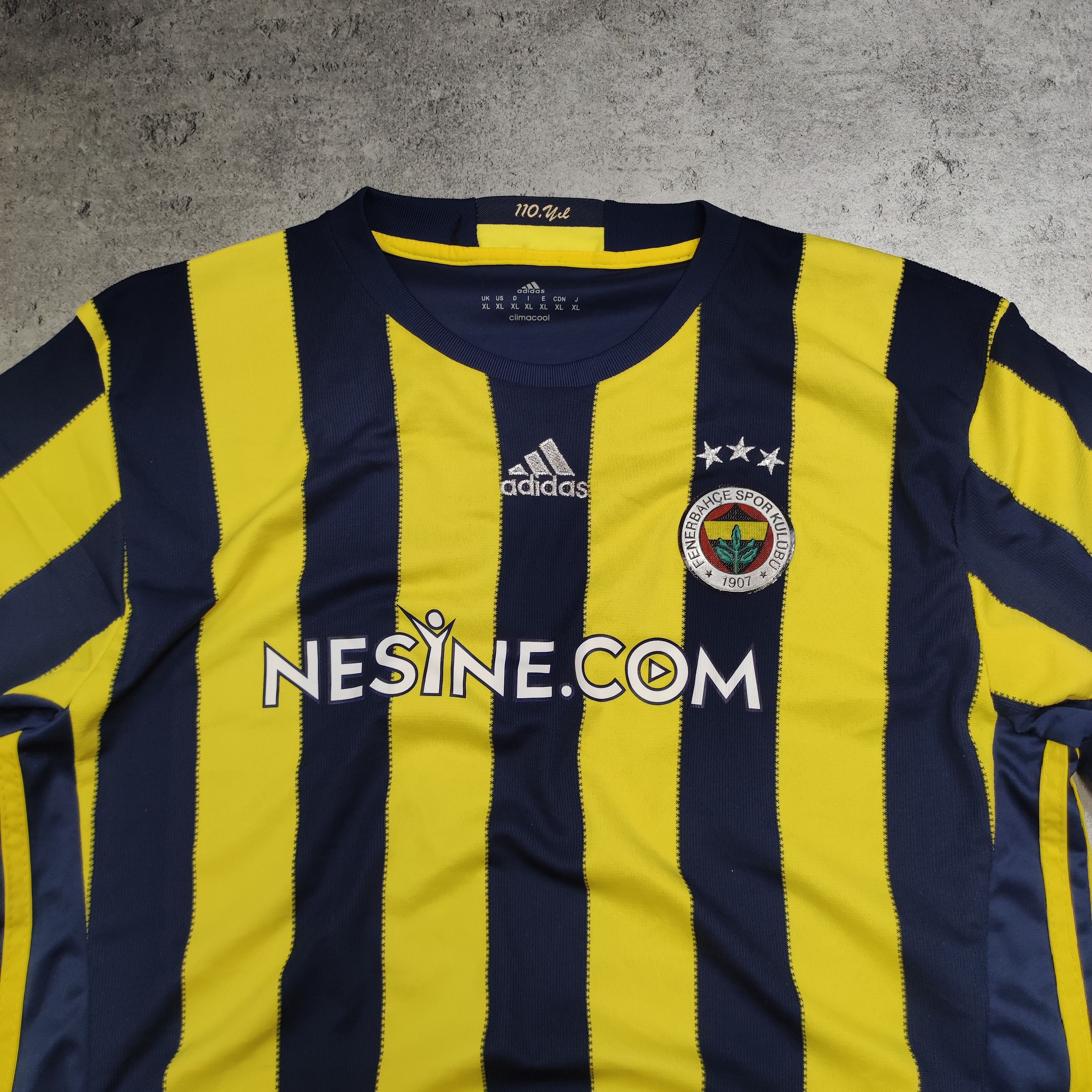 Vintage RARE Vintage Adidas x Fenerbahce SK Home Soccer Jersey Size US XL / EU 56 / 4 - 4 Thumbnail