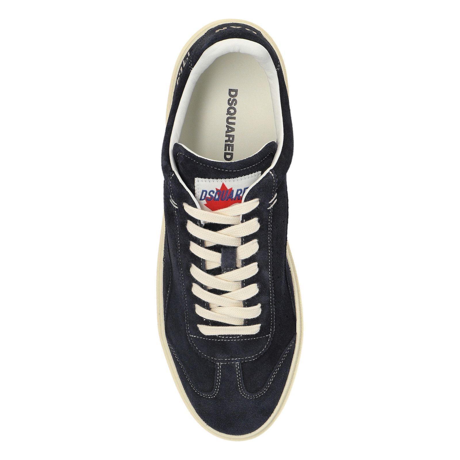 Dsquared2 DSQUARED2 Rider Navy Blue Leather Sneakers New And Authentic Size US 6 / EU 39 - 4 Thumbnail