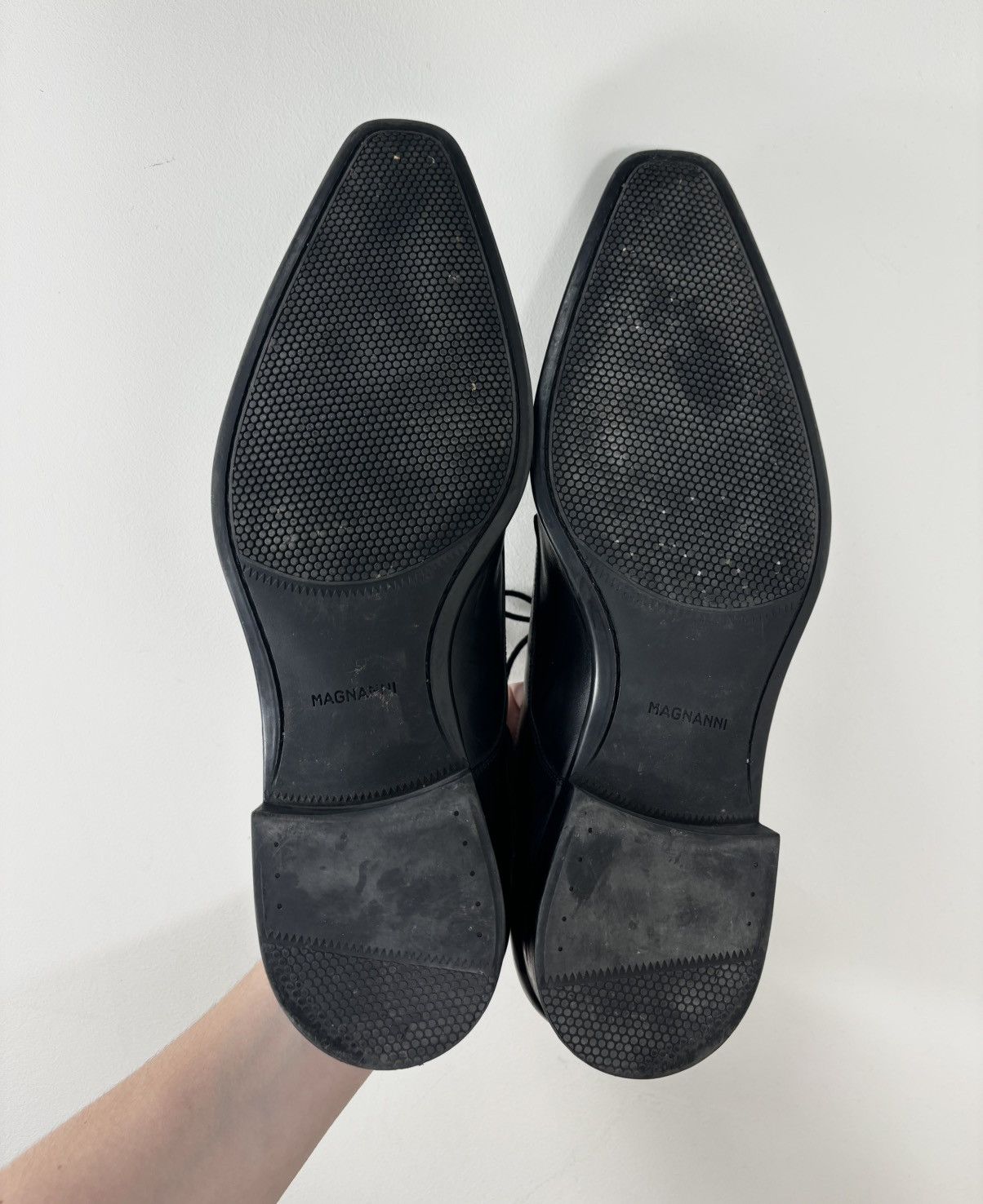 Magnanni Magnanni Men’s Black Leather Cap Toe Oxford Dress Shoes Size US 12 / EU 45 - 18 Thumbnail