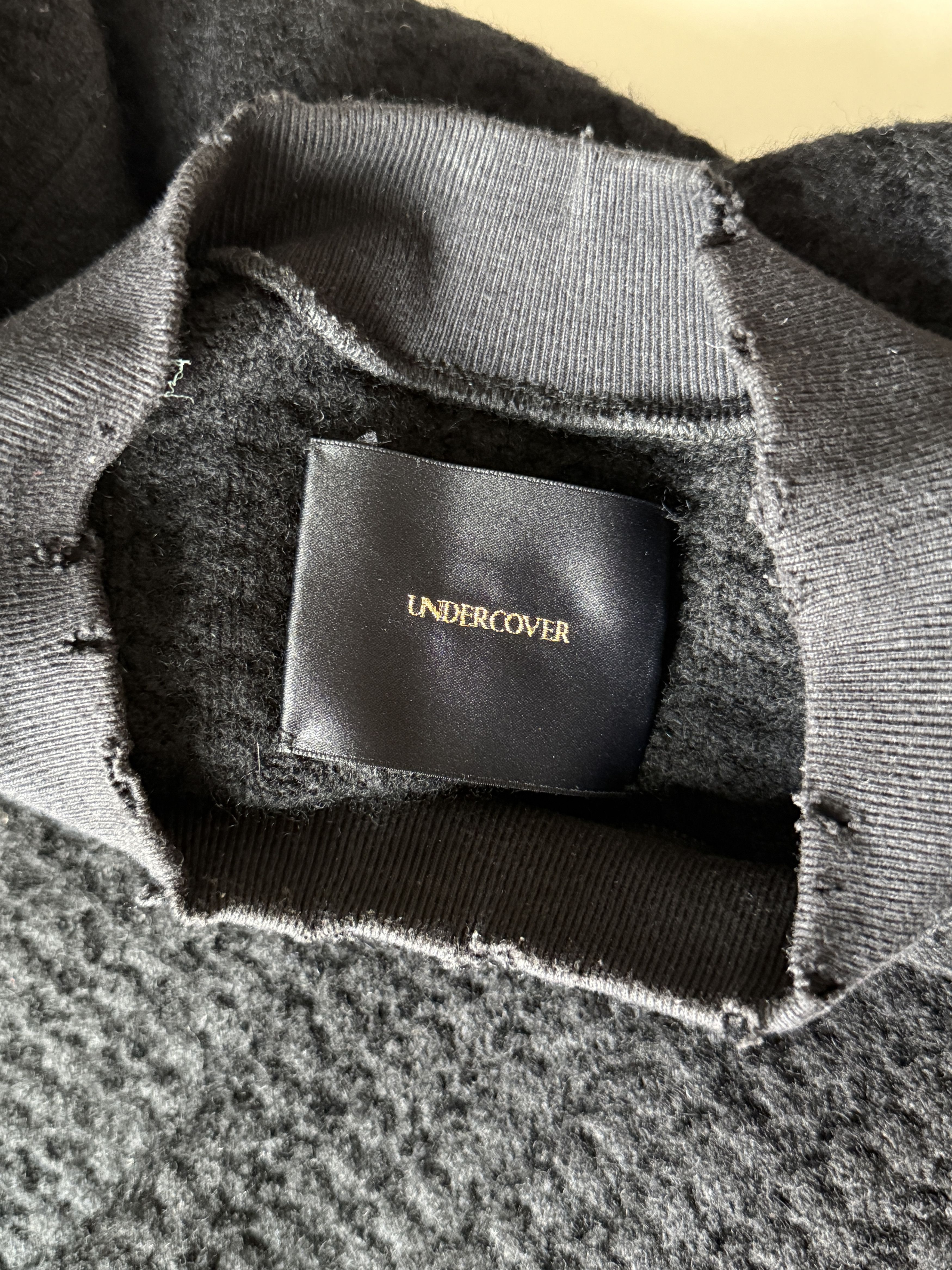 Undercover FW15 Cashmere Distressed Waffle Knit Size US M / EU 48-50 / 2 - 5 Thumbnail