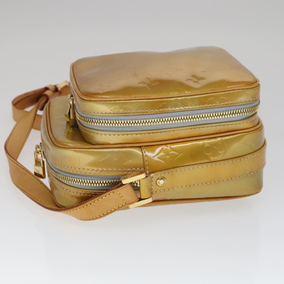 Louis Vuitton LOUIS VUITTON Monogram Vernis Wooster Shoulder Bag Gris Size ONE SIZE - 4 Thumbnail